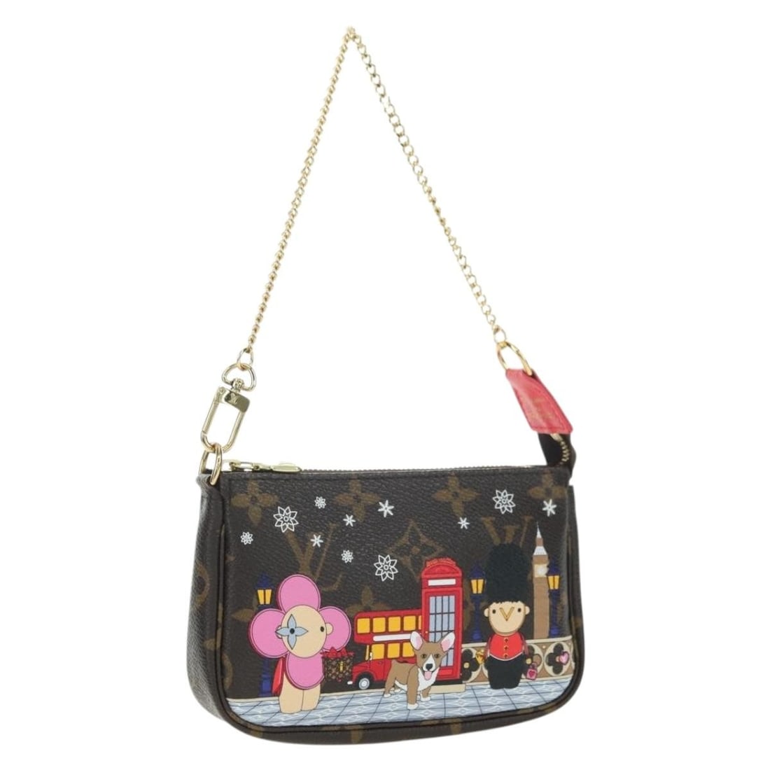 Louis Vuitton M80863 Vivienne Mini Pochette Accessoires Monogram Canvas Pouch: Louis Vuitton M80863 Vivienne Mini Pochette Accessoires Monogram Canvas Pouch Louis Vuitton Vivienne Mini Pochette Accessoires pouch in Monogram canvas. This women's accessory pouch is made in France 