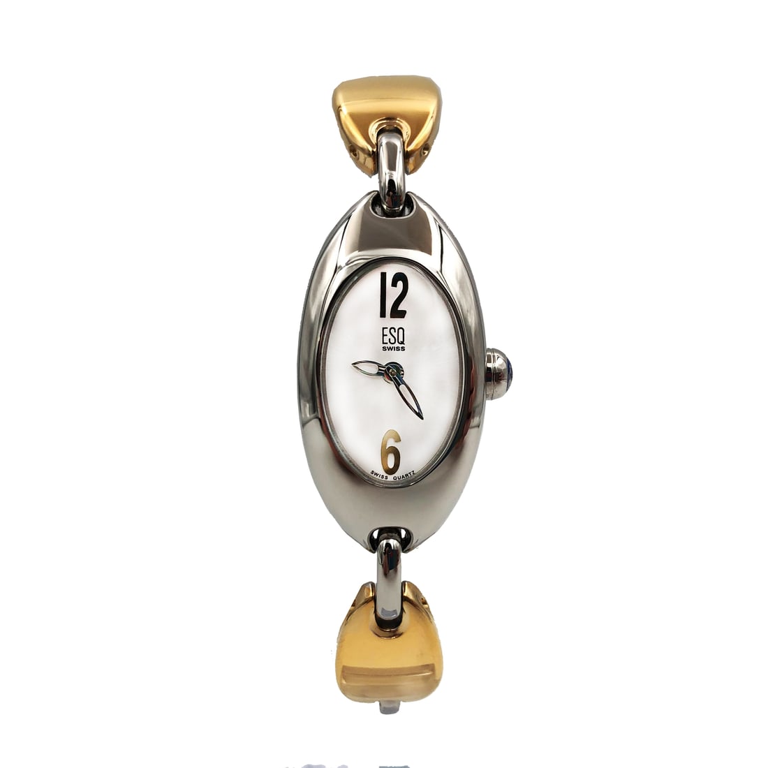 ESQ Movado Unica Ladies Quartz Watch Two-Tone Steel Silver Dial 7100932 (1 of 3)