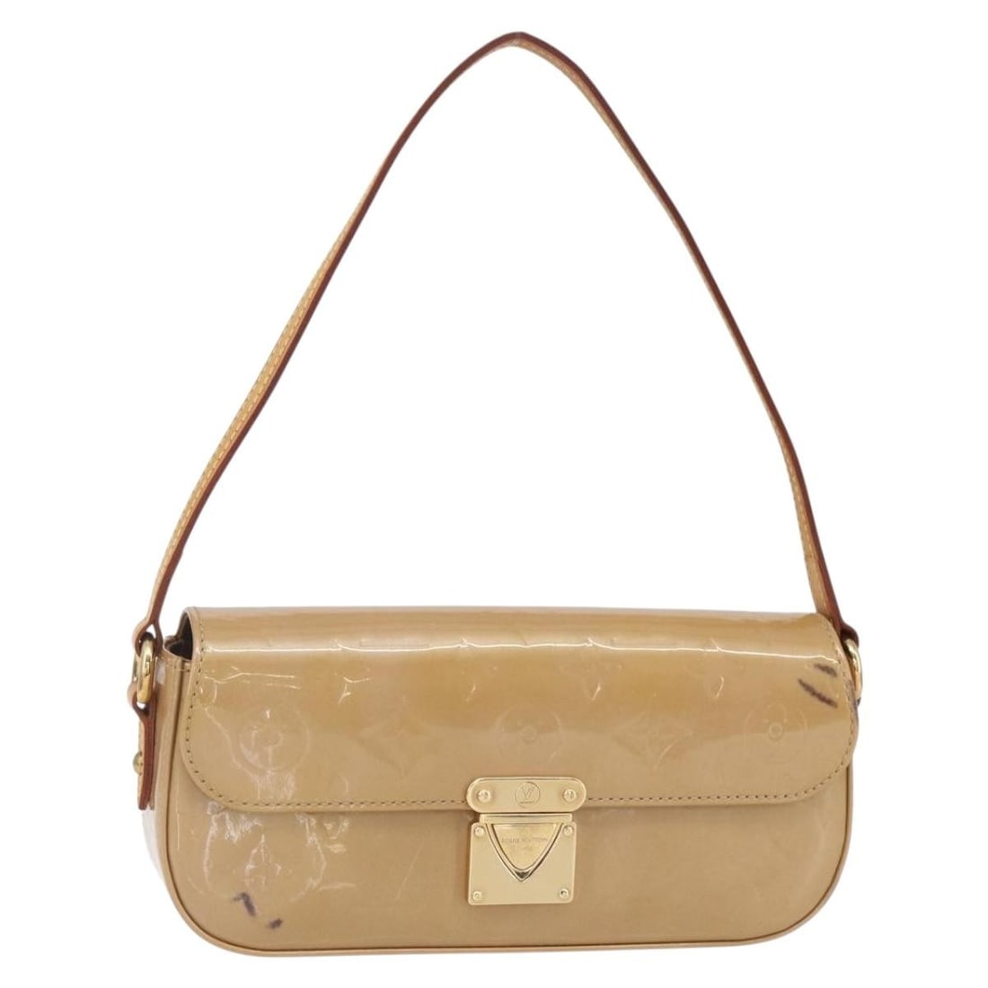 Louis Vuitton M91506 Malibu Street Shoulder Bag Monogram Vernis Noisette: Louis Vuitton M91506 Malibu Street Shoulder Bag Monogram Vernis Noisette Louis Vuitton Malibu Street shoulder bag in Noisette Monogram Vernis patent leather. Made in France, this women's bag features 