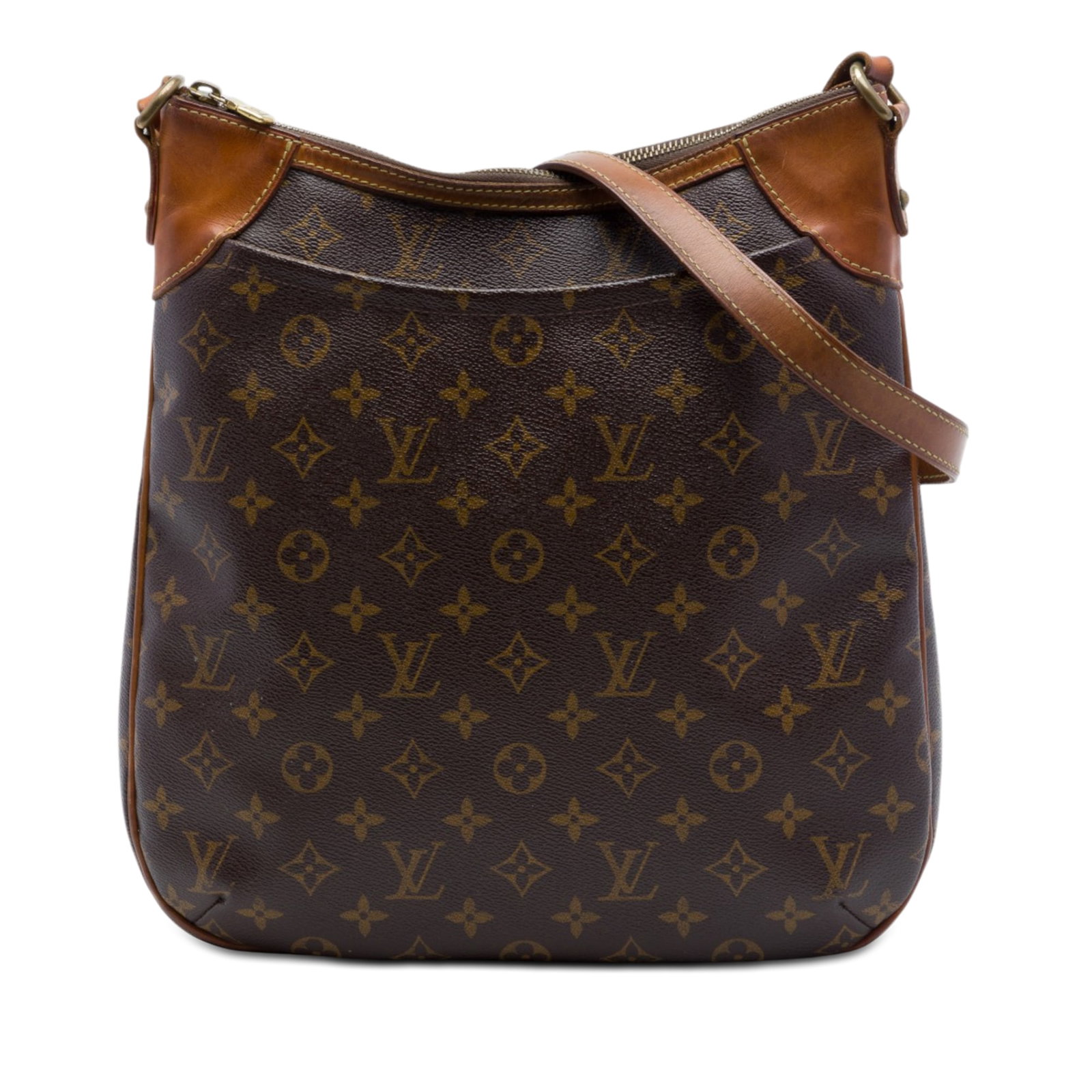 Louis Vuitton Odeon MM Monogram Canvas Crossbody Bag: Louis Vuitton Odeon MM Monogram Canvas Crossbody Bag Louis Vuitton Monogram Odeon MM shoulder bag featuring a monogram canvas body with vachetta leather trim, an adjustable flat vachetta leather strap