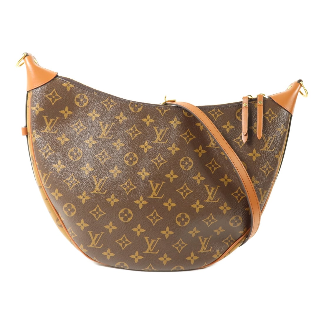 Louis Vuitton M46311 Loop Hobo 2way Shoulder Bag Monogram Reverse: Louis Vuitton M46311 Loop Hobo 2way Shoulder Bag Monogram Reverse A Louis Vuitton Loop Hobo shoulder bag in Brown Monogram Reverse and PVC coated canvas. It features a shoulder strap and fastener, and