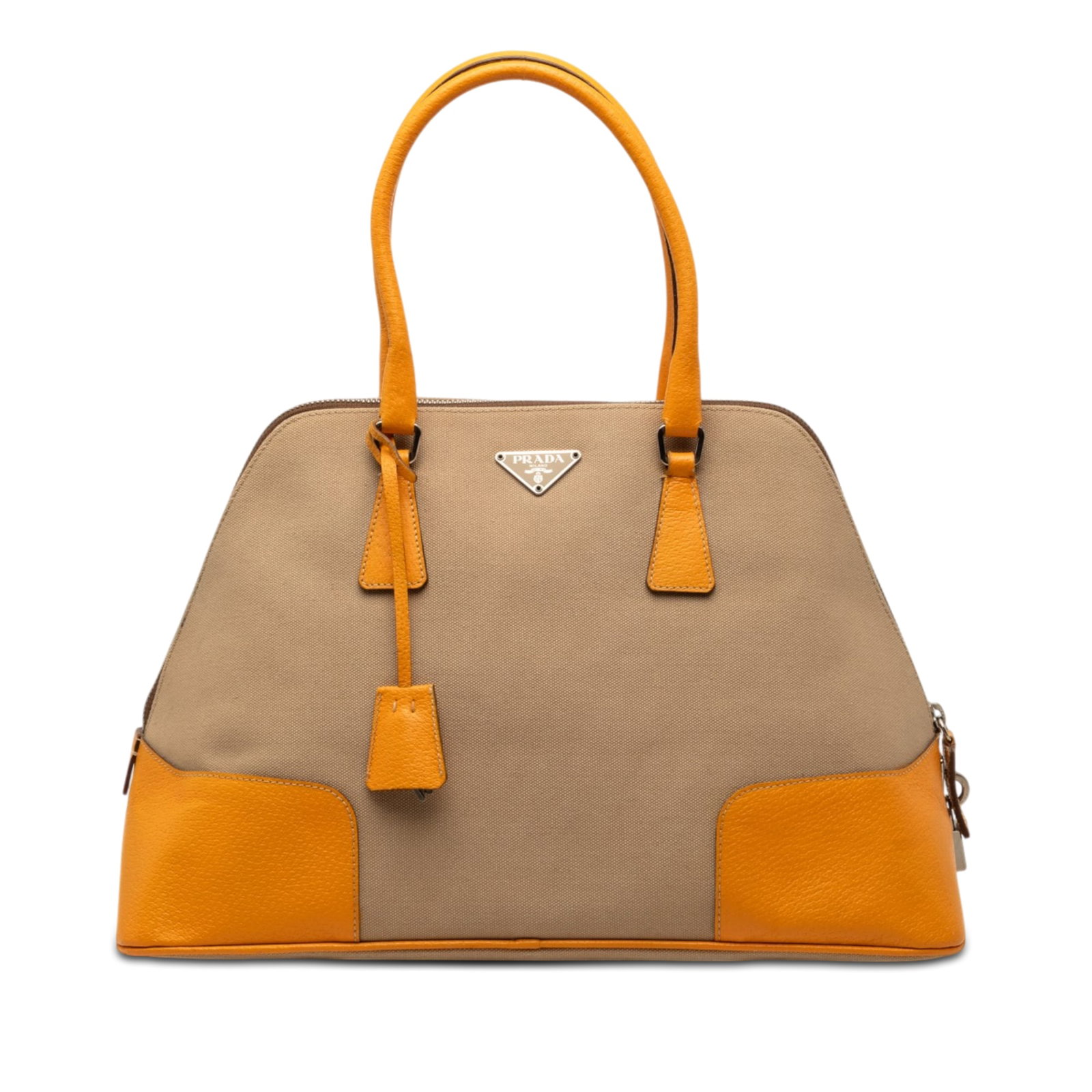 Prada Canapa Dome Handbag with Cinghiale Trim (1 of 6)