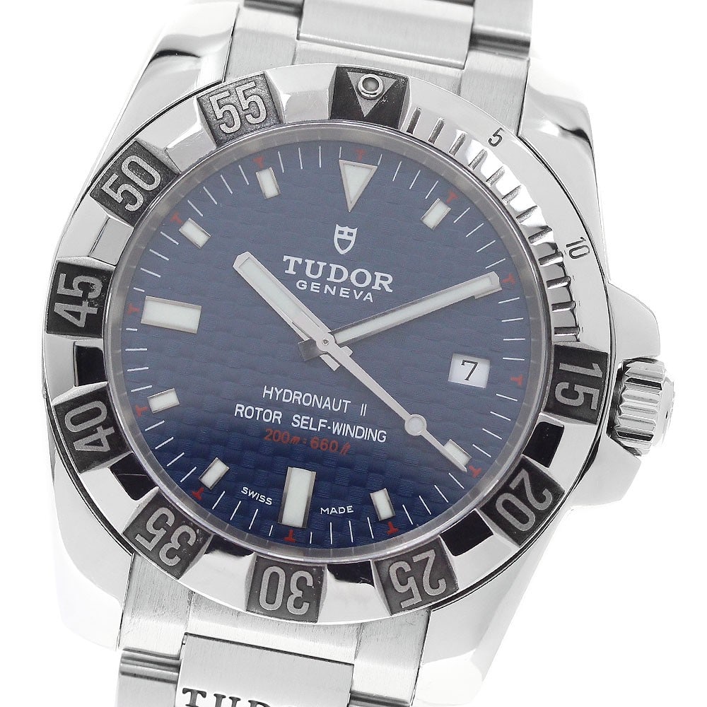 TUDOR Hydronaut 2 Ref 20040 Mens Automatic Date Watch Blue Dial (1 of 6)