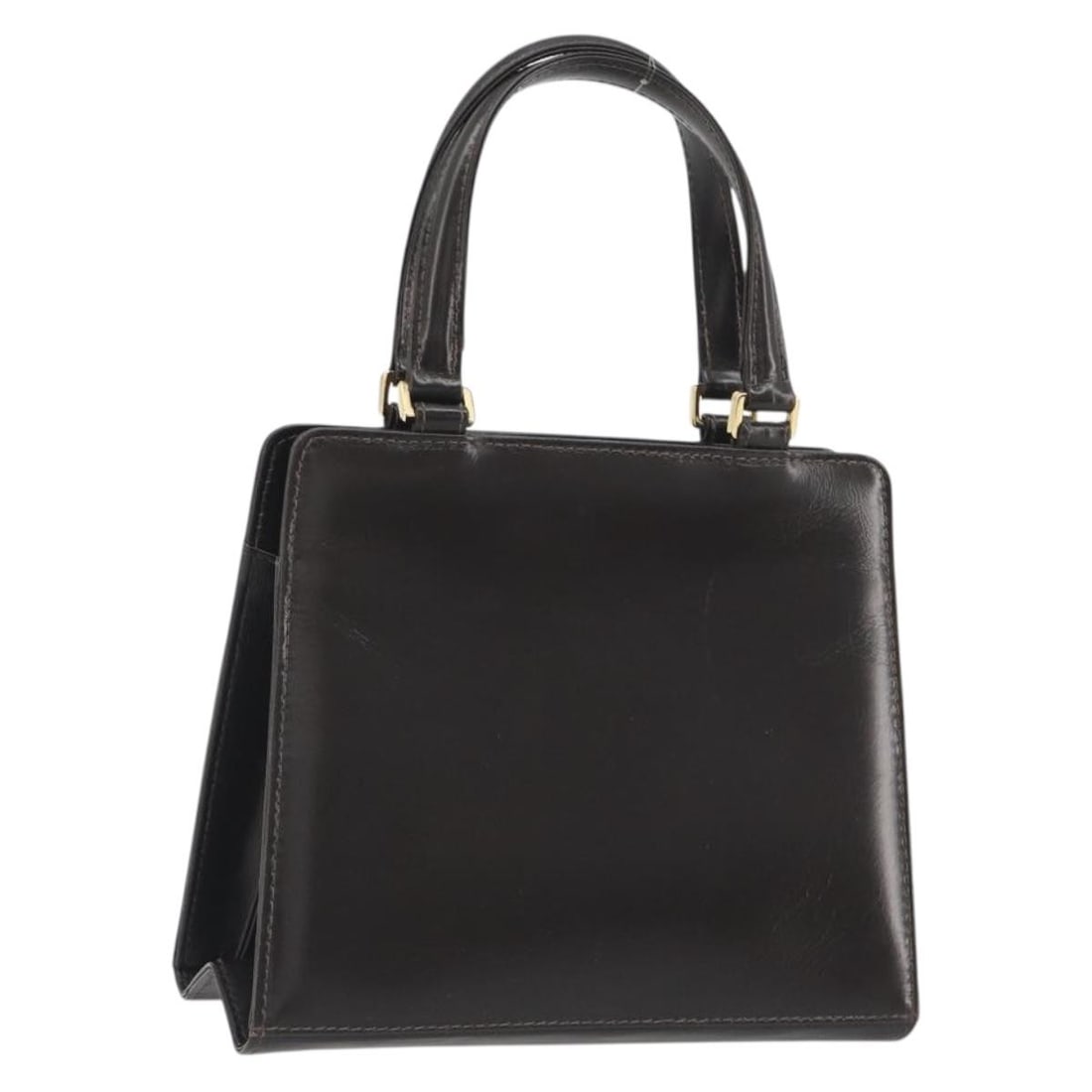 Fendi Brown Leather Hand Bag Gold Tone Italy: Fendi Brown Leather Hand Bag Gold Tone Italy Authentic FENDI leather handbag in brown with gold tone accents. This women's handbag is made in Italy and features a compact structured silhouette with a 