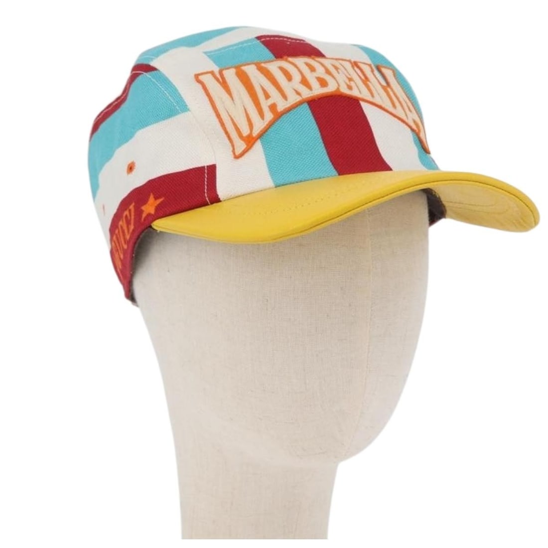 Gucci 751544 Multicolor GG Canvas Women's Cap with Dust Bag: Gucci 751544 Multicolor GG Canvas Women's Cap with Dust Bag Authentic Gucci women's cap in multicolor GG canvas. Made in Italy, this cap includes a dust bag and is presented in excellent condition ove