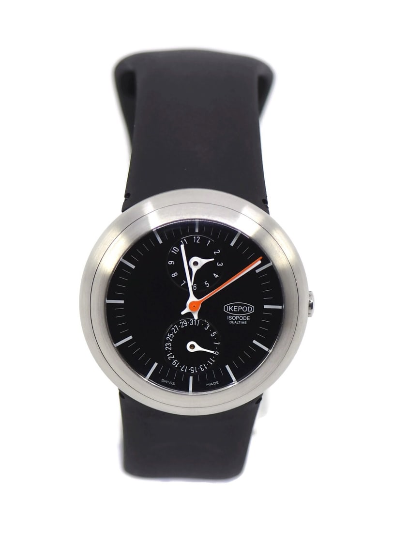 Ikepod Isopode Dual Time Mechanical Stainless Steel Watch 39mm: Ikepod Isopode Dual Time Mechanical Stainless Steel Watch 39mm Discover the elegance of the Ikepod Isopode Dual Time Stainless Steel Watch, a sophisticated wristwatch designed for those who appreciate