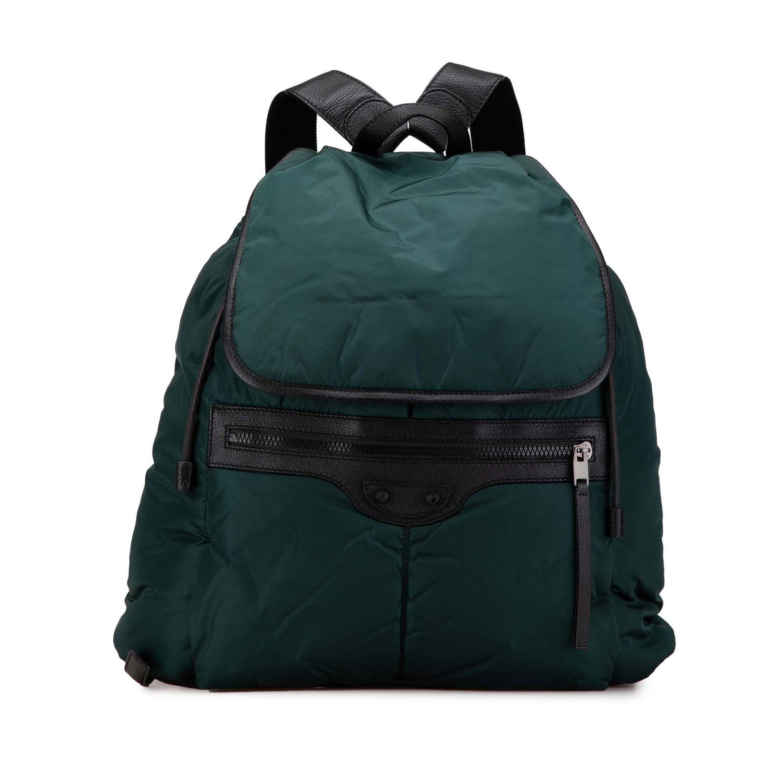 Balenciaga Green Nylon Motocross Classic Traveler Backpack Italy (1 of 8)