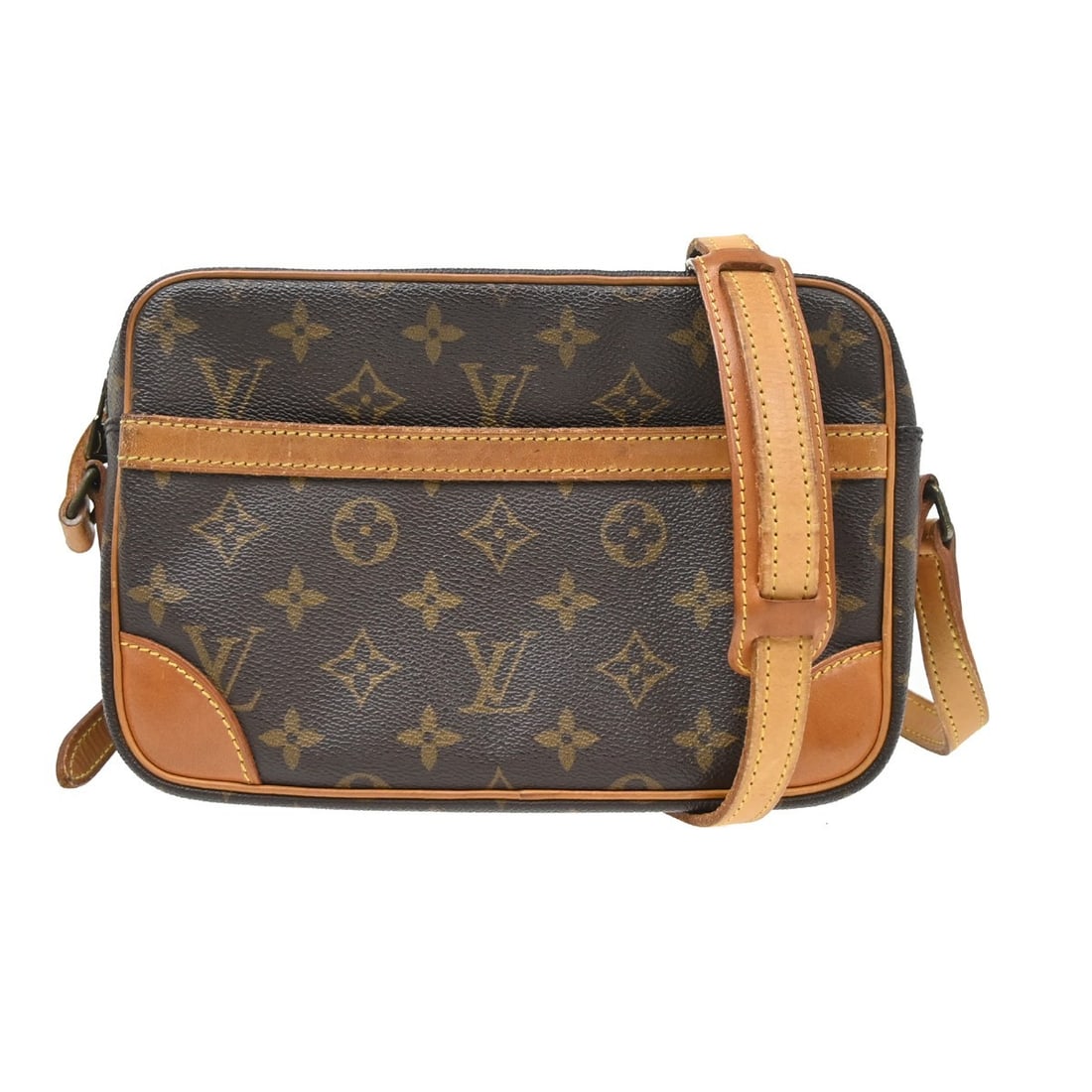 Louis Vuitton Trocadero 24 Monogram Crossbody Shoulder Bag M51276: Louis Vuitton Trocadero 24 Monogram Crossbody Shoulder Bag M51276 Vintage Louis Vuitton Trocadero 24 shoulder bag in Monogram canvas with leather trim. This women's medium bag features a zip closure, 