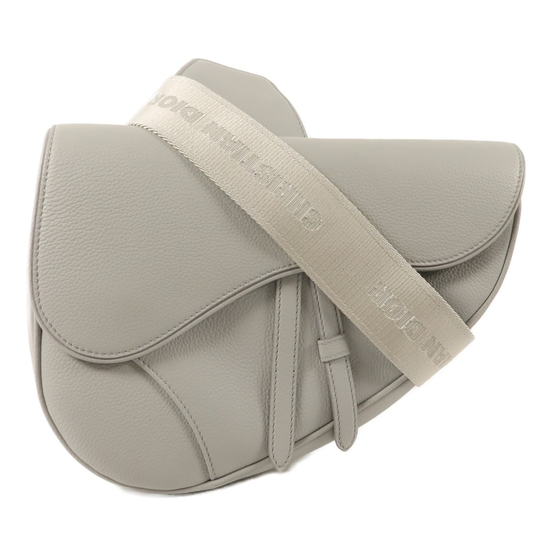 Dior 1ADP0893YKK CD Saddle gray calfskin shoulder bag (1 of 14)