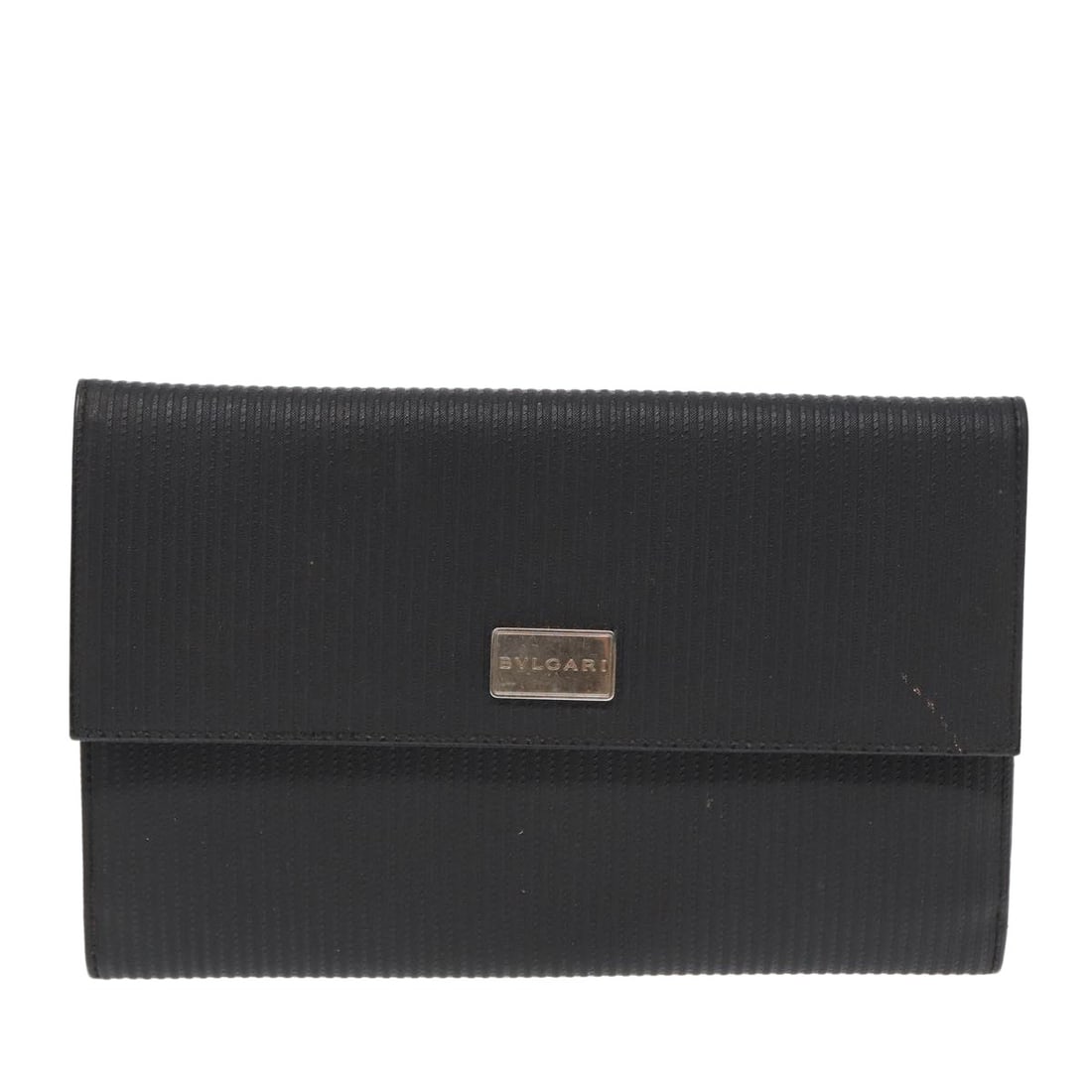 Black PVC Bvlgari clutch bag made in Italy (1 of 18)