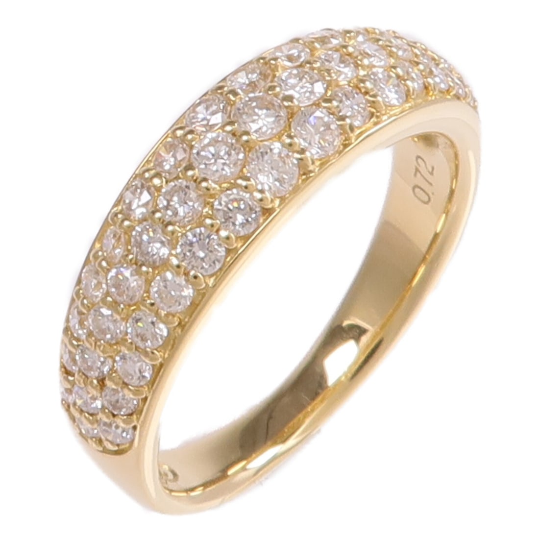 18K Yellow Gold Diamond Ring JEWELRY Womens Size 5.25: 18K Yellow Gold Diamond Ring JEWELRY Womens Size 5.25 A women's diamond ring in 18K yellow gold with a clear diamond accent. The ring is size 5.25 and has a ring width of 2-5 mm. It is described as in