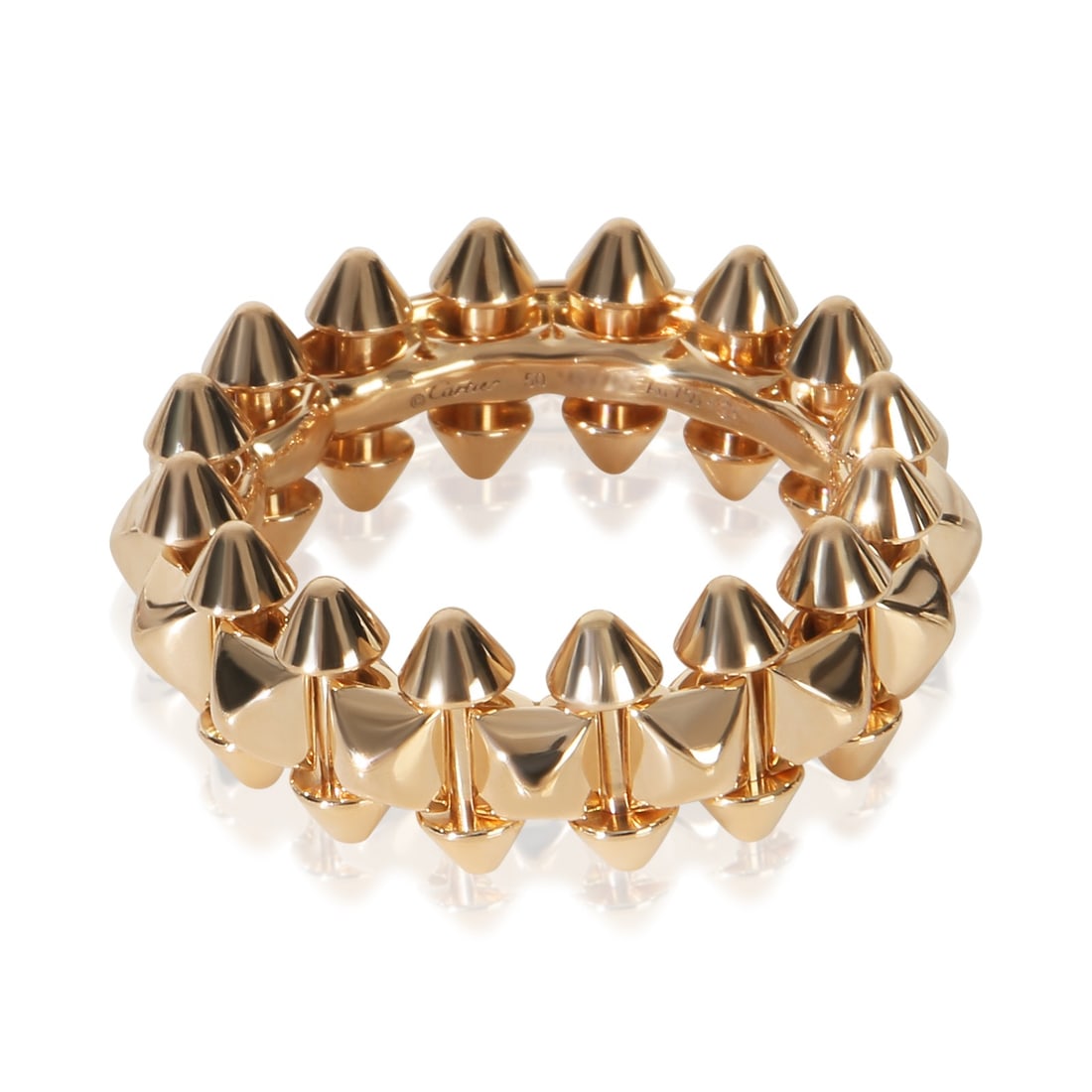 Cartier Clash de Cartier Medium Model 18k Rose Gold Ring Size 5.75: Cartier Clash de Cartier Medium Model 18k Rose Gold Ring Size 5.75 Pre-owned Cartier Clash de Cartier ring from the Medium Model collection, crafted in rose gold. This women's ring comes with its orig