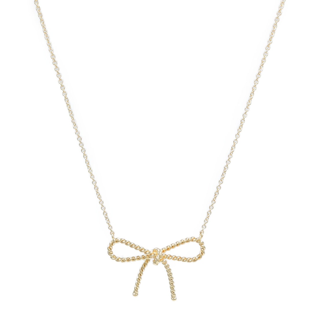Tiffany Co Twisted Cable Wire Necklace in 18K Yellow Gold (1 of 9)