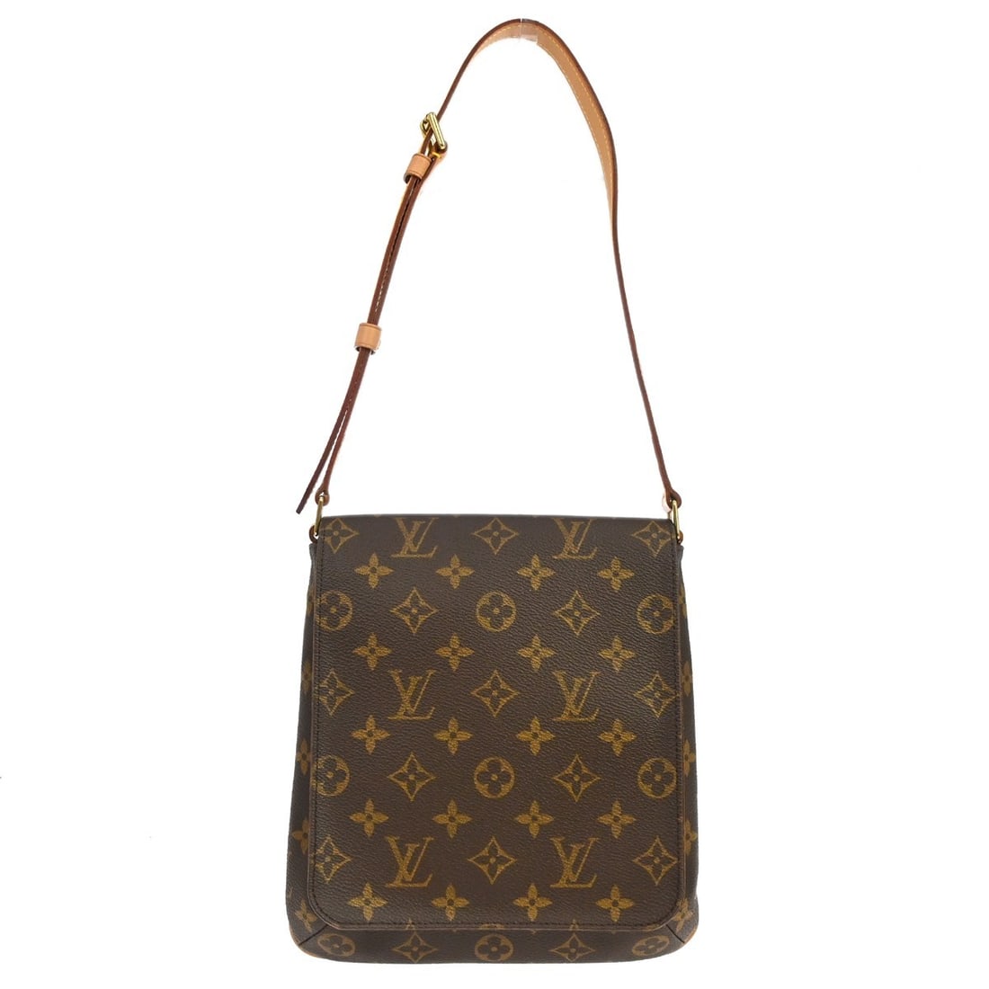 Louis Vuitton Musette Salsa Monogram Shoulder Bag M51258 Brown: Louis Vuitton Musette Salsa Monogram Shoulder Bag M51258 Brown Vintage Louis Vuitton Musette Salsa short strap shoulder bag in brown Monogram canvas with leather trim and a canvas lining. This small s