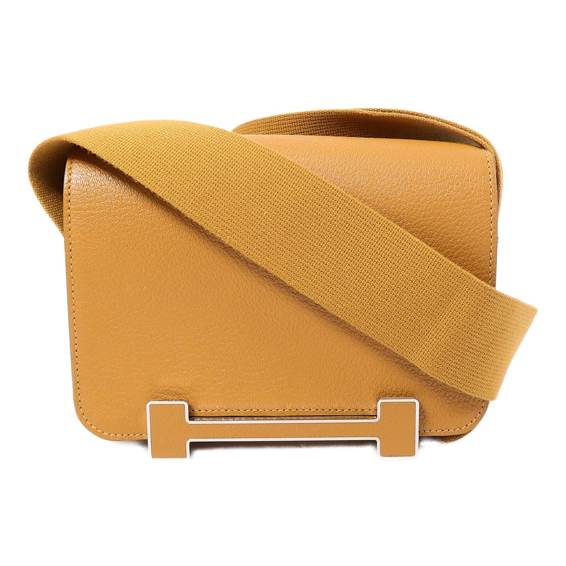 Hermes Geta Shoulder Bag Caramel Chevre Leather PHW (1 of 13)