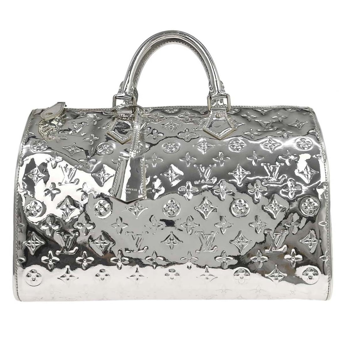 Louis Vuitton Speedy 35 Silver Monogram Miroir Hand Bag M95786 (1 of 15)