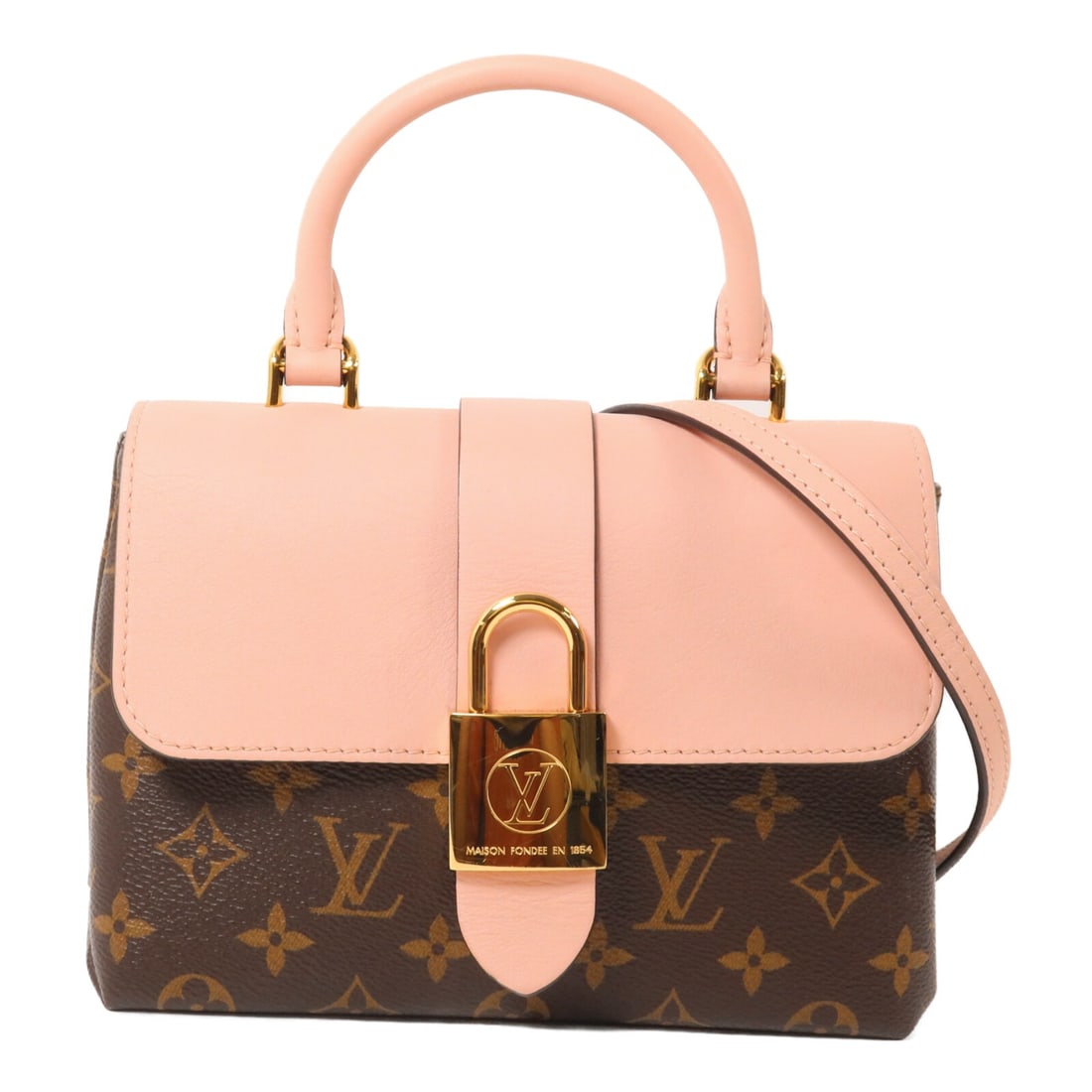 Louis Vuitton Locky BB M44080 2 Way Shoulder Bag Monogram Pink Brown (1 of 18)