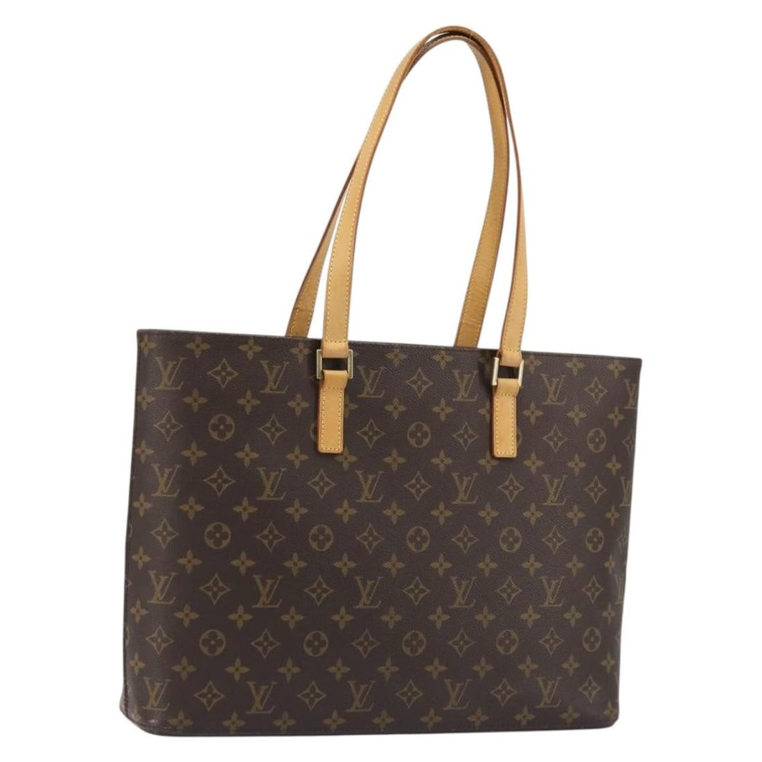 Louis Vuitton M51155 Luco Monogram Canvas Tote Bag France: Louis Vuitton M51155 Luco Monogram Canvas Tote Bag France Authentic Louis Vuitton Luco tote bag in Monogram canvas. This women's tote is made in France and features a spacious everyday silhouette.
