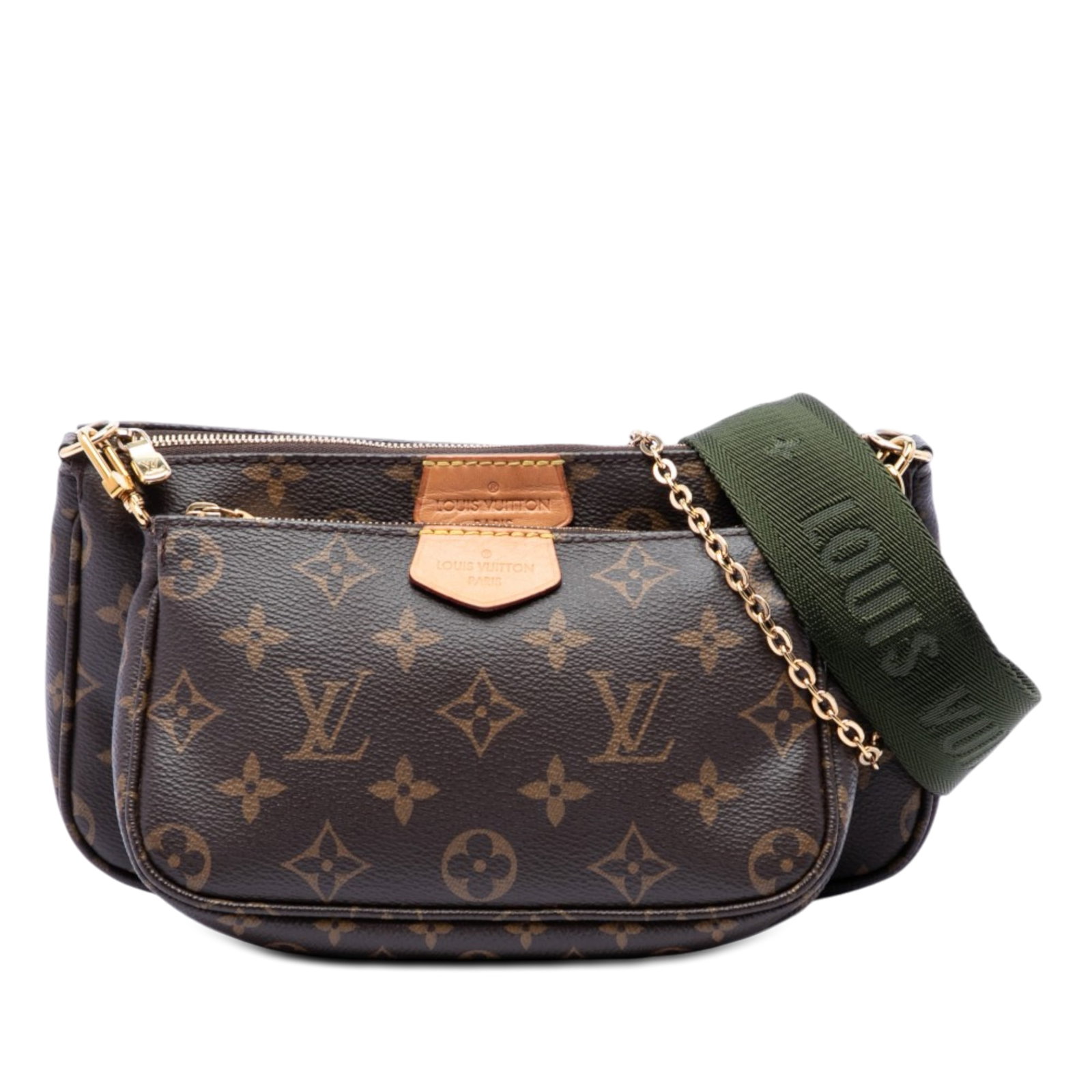 Louis Vuitton Multi Pochette Accessoires Monogram Canvas Shoulder Bag: Louis Vuitton Multi Pochette Accessoires Monogram Canvas Shoulder Bag Louis Vuitton Monogram Multi Pochette Accessoires in brown monogram canvas. This bag features a detachable chain link strap, a det