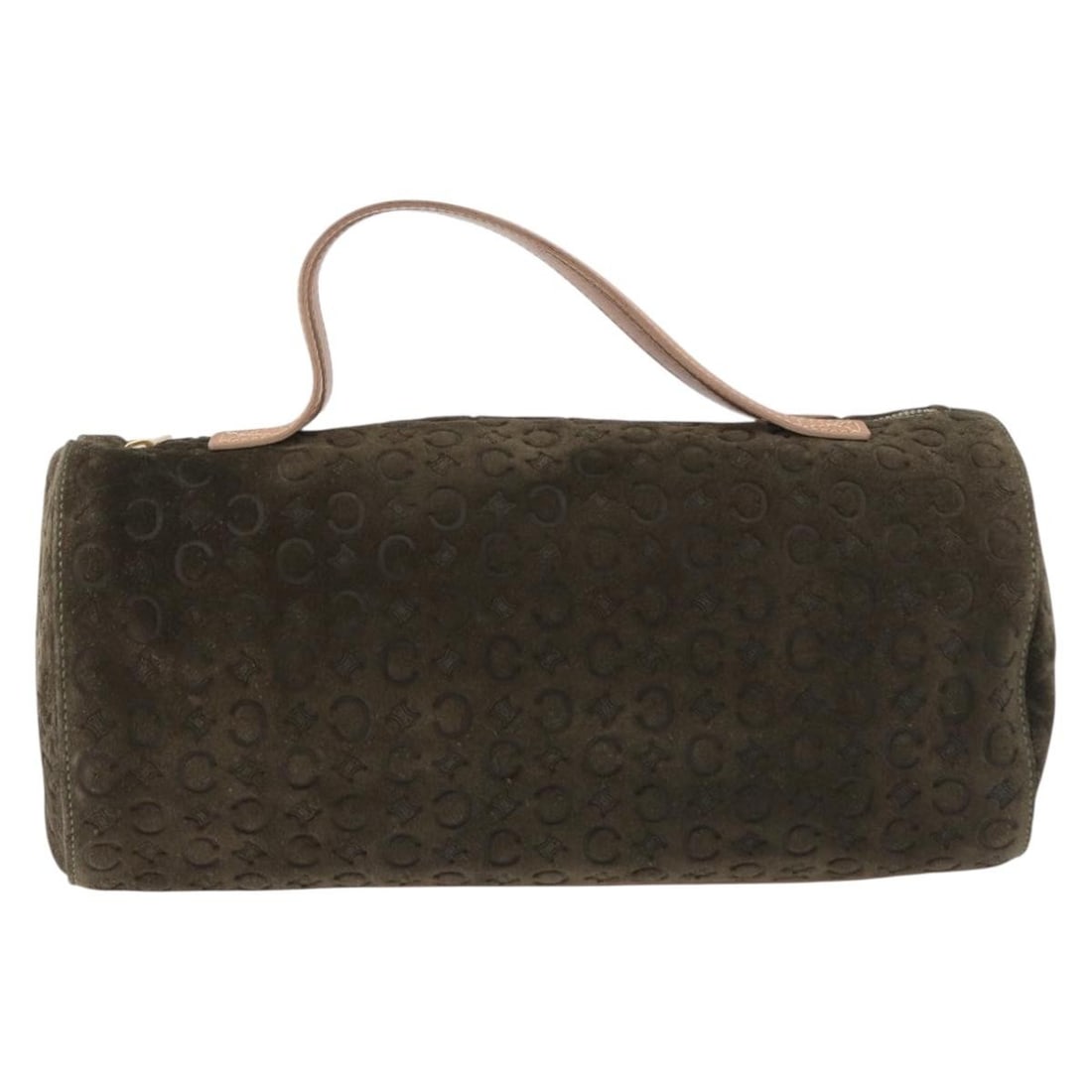 Celine C Macadam suede leather bag green Italy: Celine C Macadam suede leather bag green Italy Celine C Macadam item in green suede with leather trim, made in Italy. It is in good overall condition with visible wear from regular use, including heav