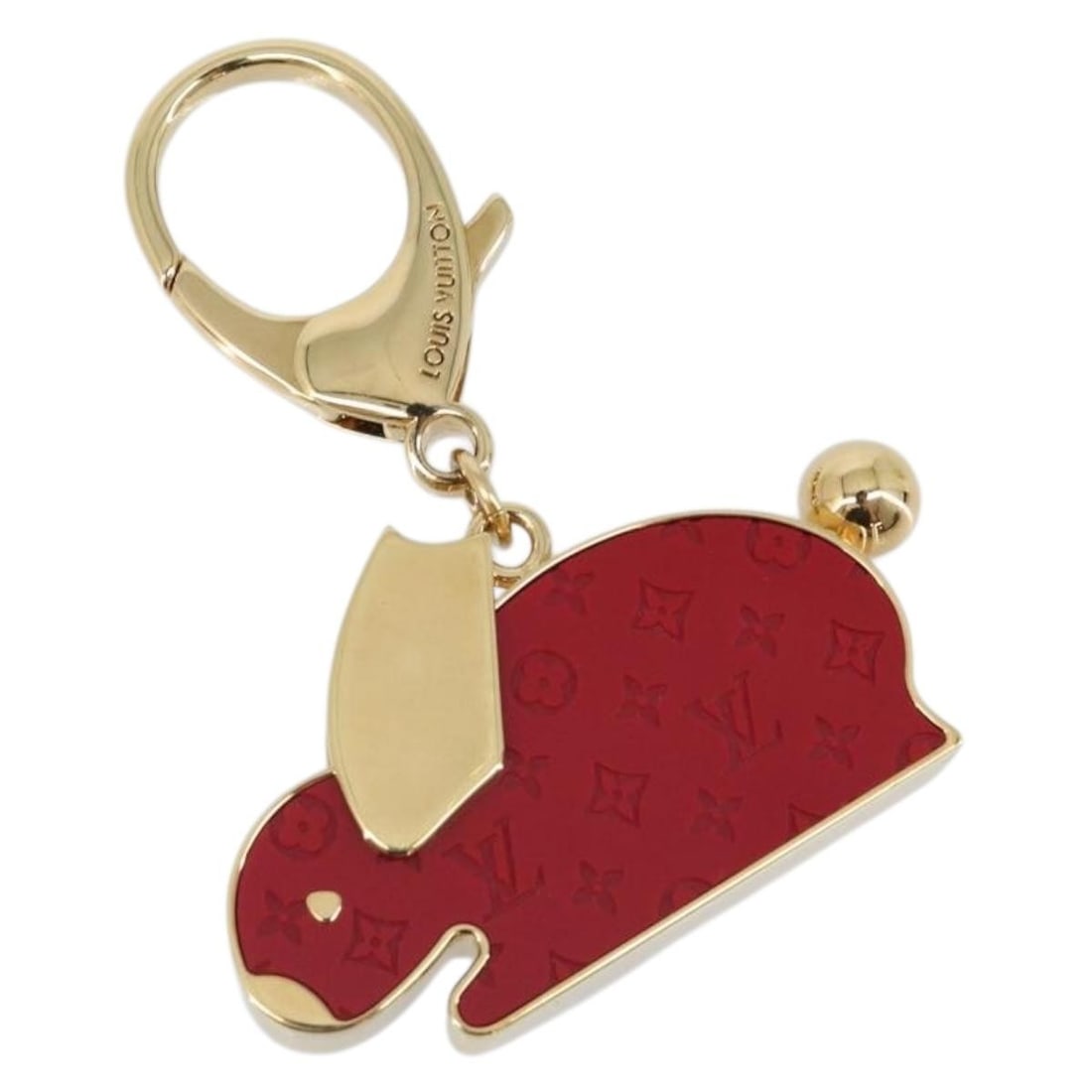 Louis Vuitton M66129 Animalia Lapin Red Metal Bag Charm (1 of 17)