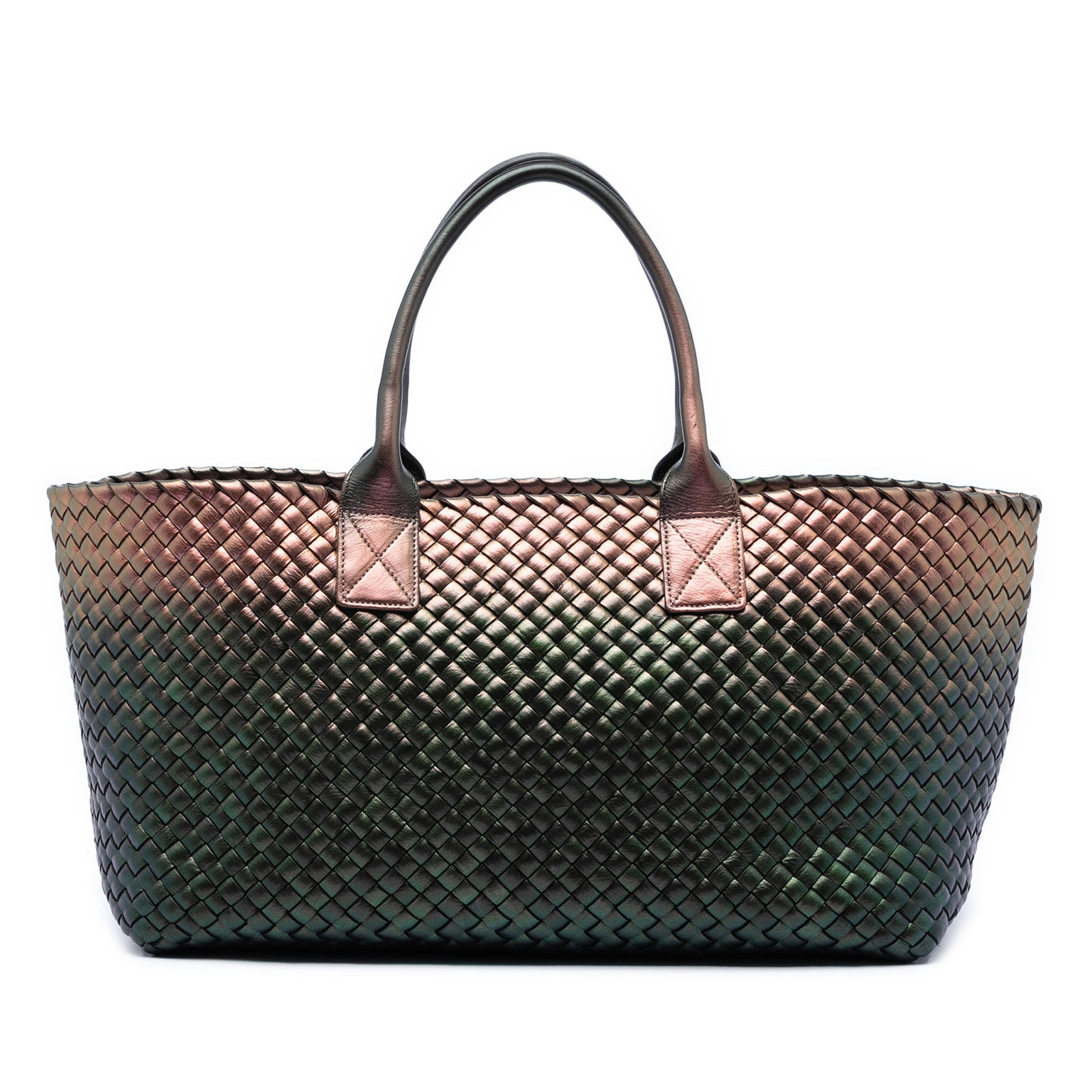 Bottega Veneta Cabat Medium Intrecciato Nappa Leather Tote Brown (1 of 7)