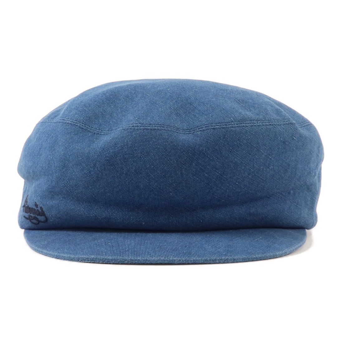 HERMES Saint-Honore Casquette Linen Hat Blue Size 57 (1 of 10)
