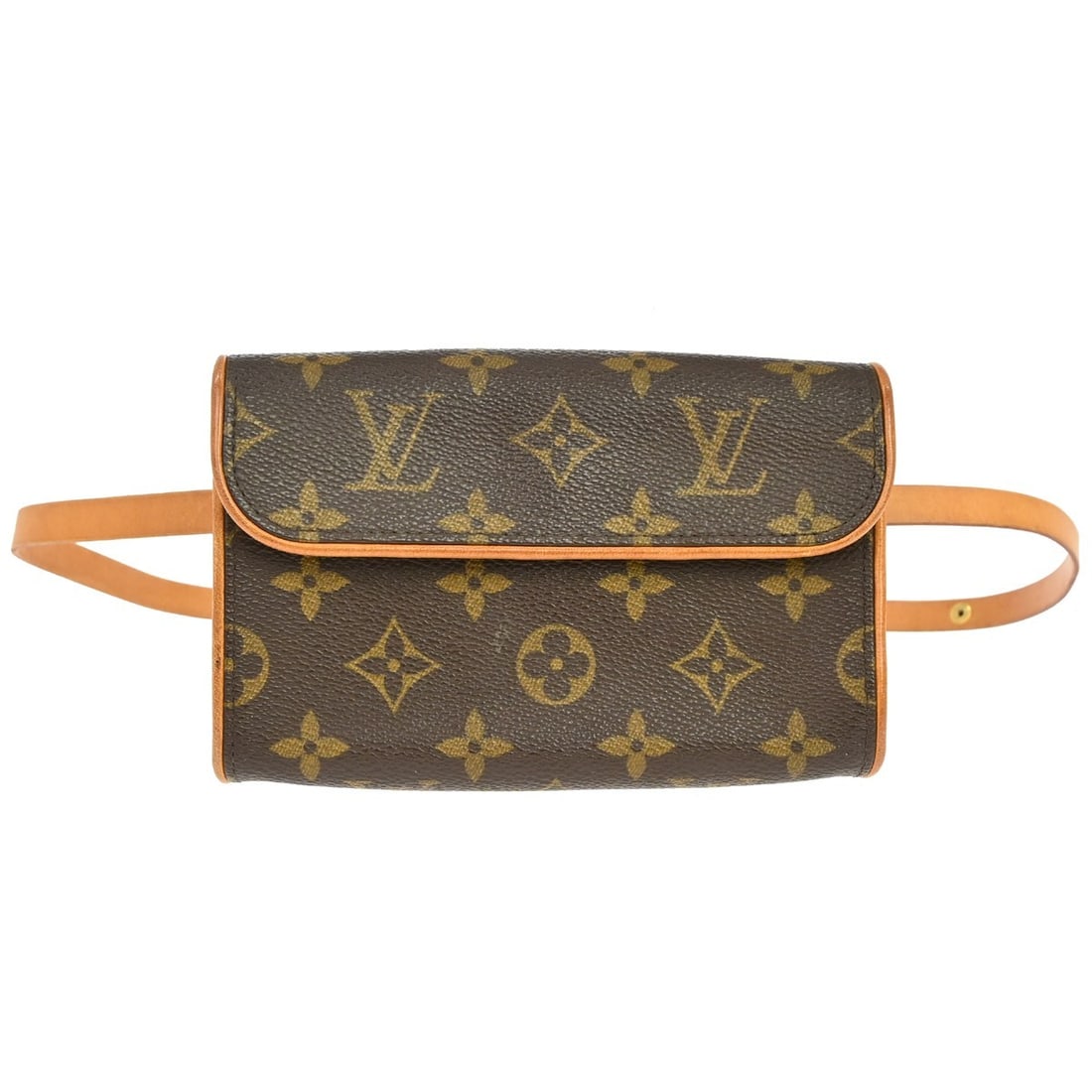 Louis Vuitton Florentine waist pouch in brown monogram canvas: Louis Vuitton Florentine waist pouch in brown monogram canvas Louis Vuitton Florentine Monogram waist pouch in brown canvas, made in France. This piece is in good condition with light scuffs to the ex