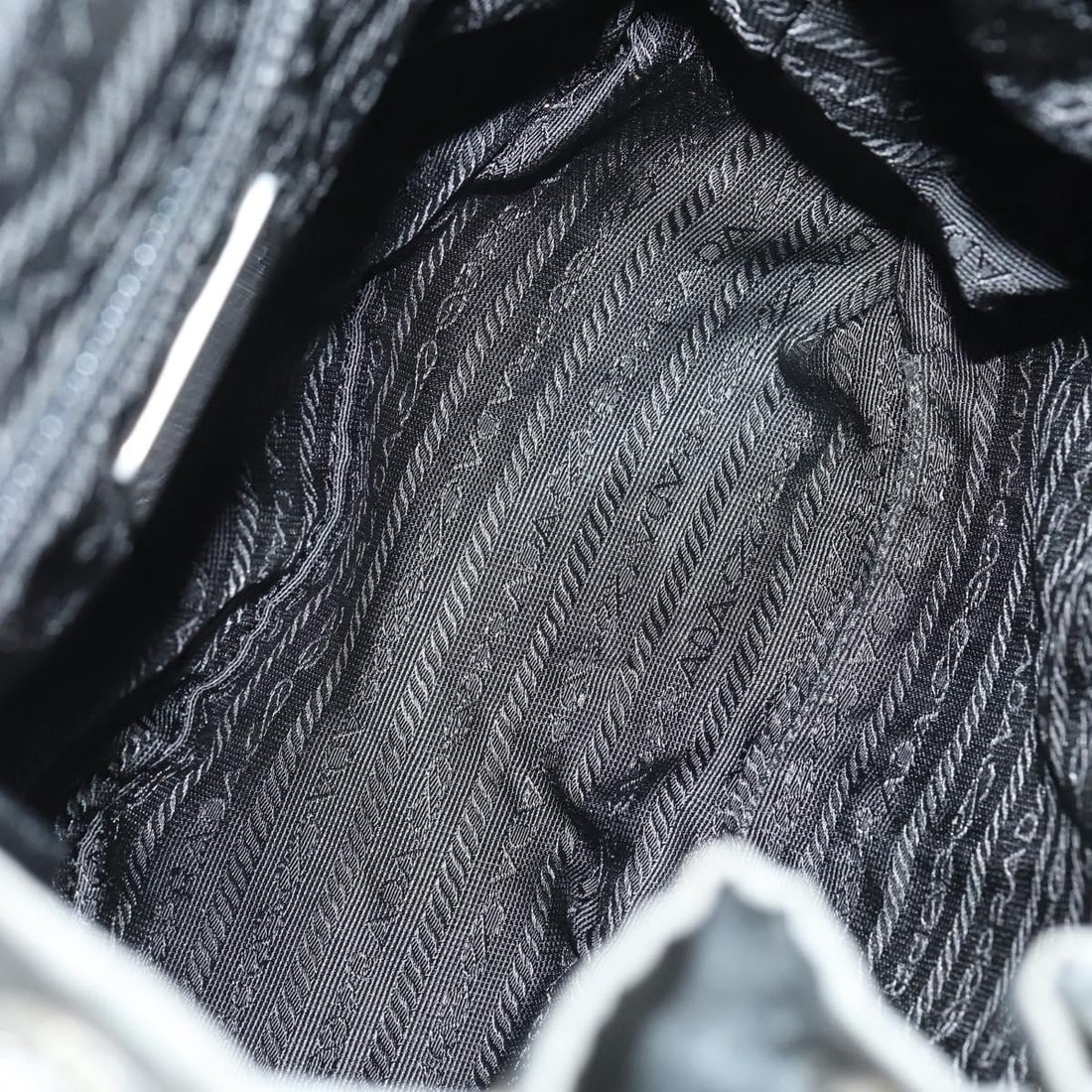 Prada Double Front Pocket Gray Nylon Backpack - 5