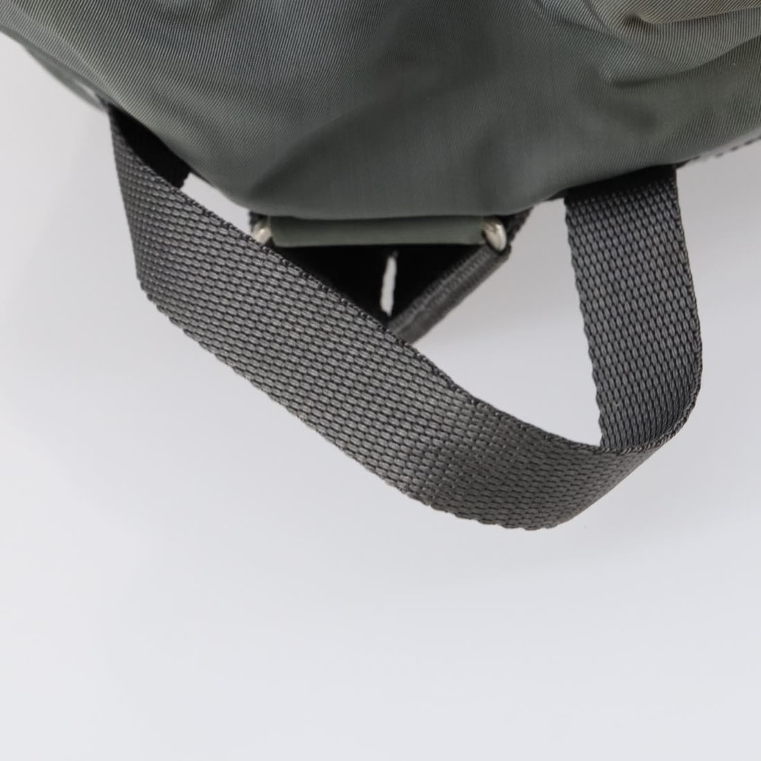 Prada Double Front Pocket Gray Nylon Backpack - 8