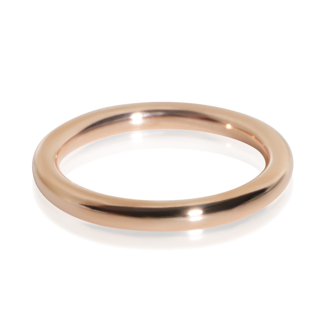 Tiffany & Co. 2.7mm Round Wire Rose Gold Men's Band Ring 18k Size 8.75: Tiffany & Co. 2.7mm Round Wire Rose Gold Men's Band Ring 18k Size 8.75 Pre-owned Tiffany & Co. men's round wire band from the 2.7mm Round Wire collection. Crafted in 18k rose gold, this band features 