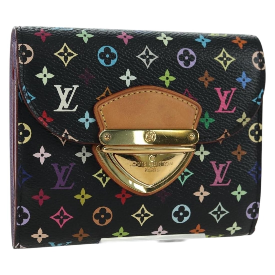 Louis Vuitton M60282 Portefeuille Joy bifold wallet black multicolor canvas (1 of 18)