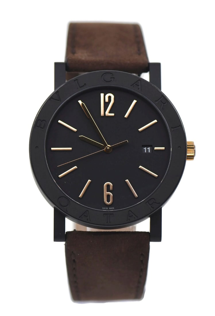 Bvlgari Roma Special Edition Stainless Steel Watch 103556 with Box and Papers: Bvlgari Roma Special Edition Stainless Steel Watch 103556 with Box and Papers Explore the elegance of the Bulgari Roma Stainless Steel Watch, model 103556. This exquisite wristwatch features a mechani