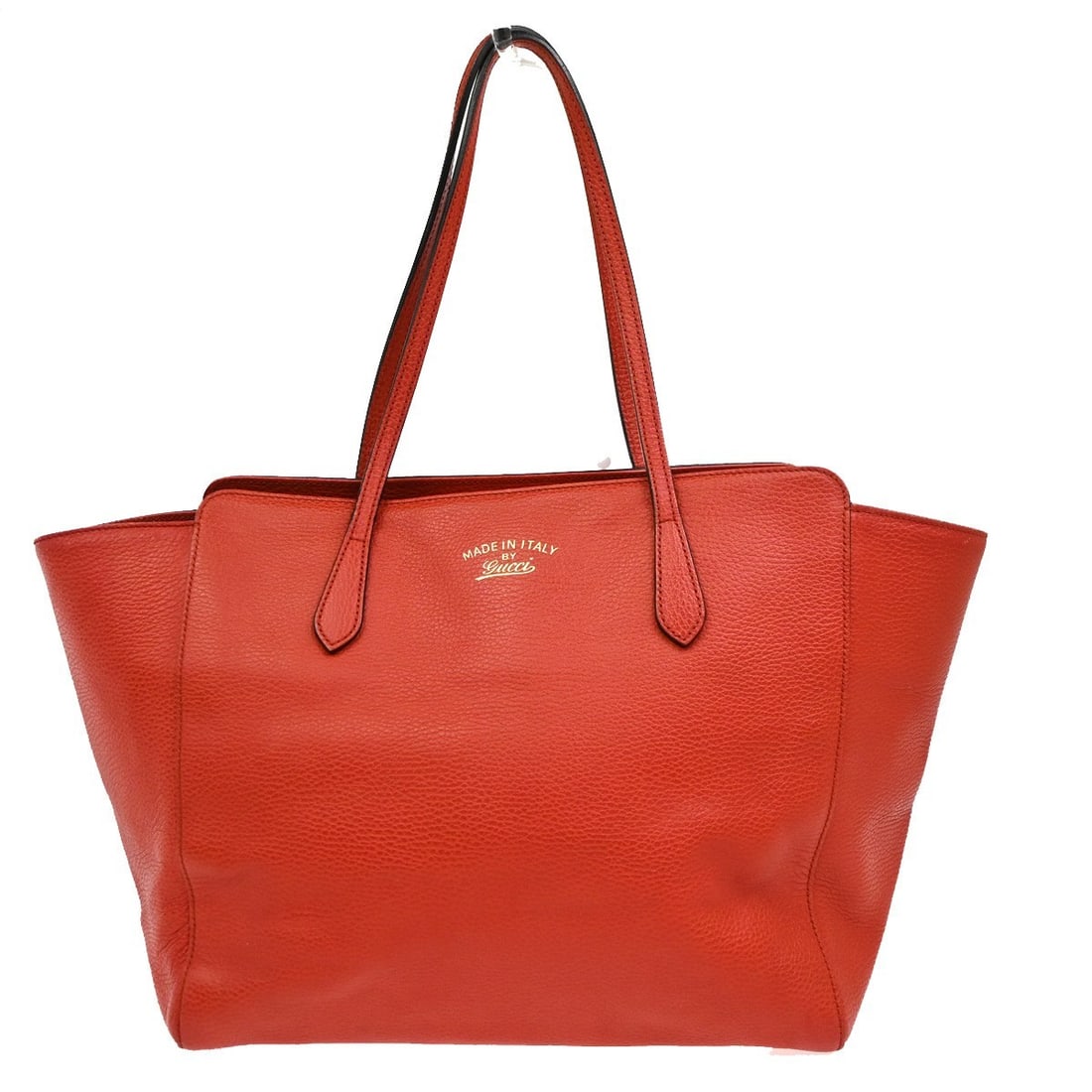 Gucci Swing Tote Red Leather Handbag 26cm x 23cm x 14cm (1 of 14)