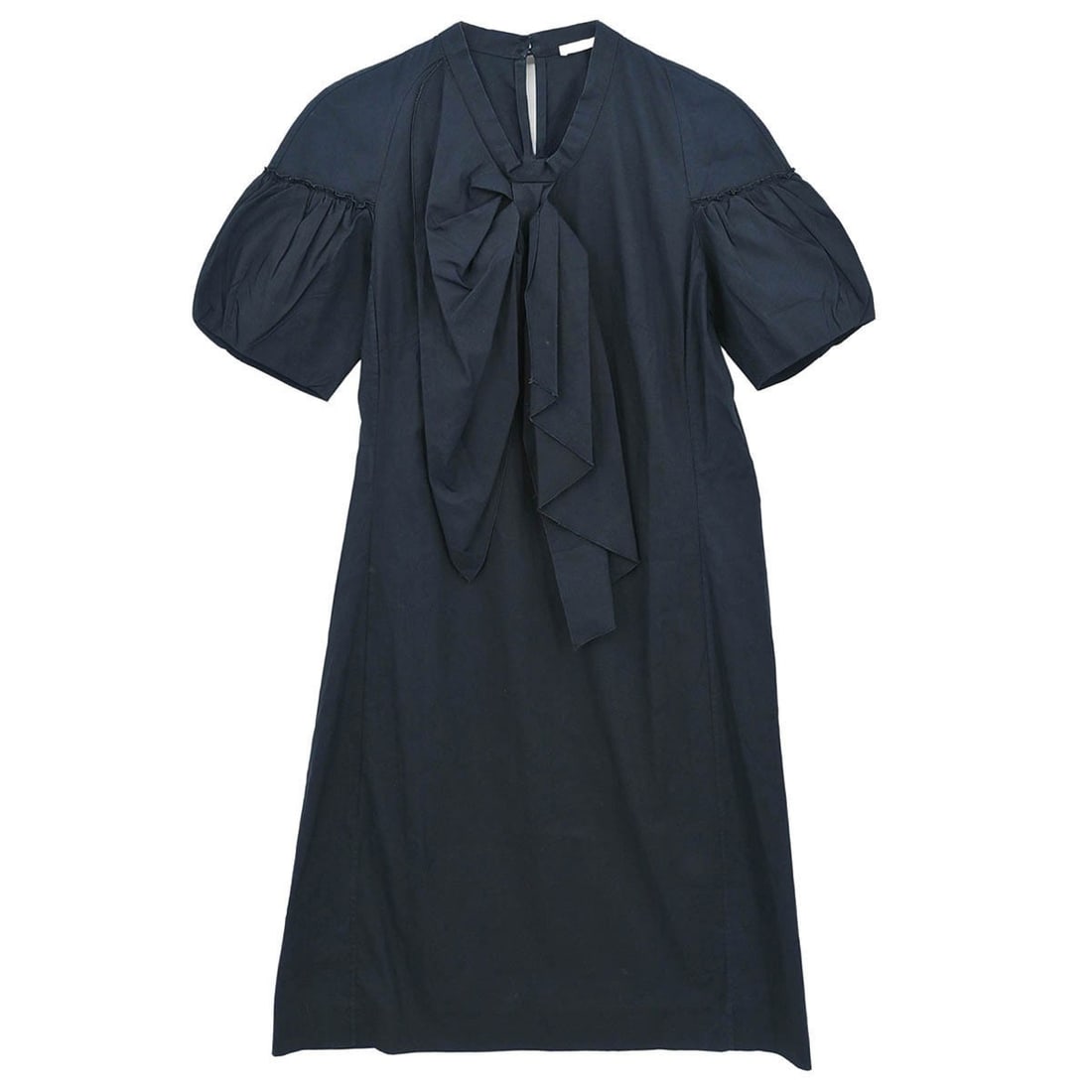 Miu Miu Vintage Black Cotton T Shirt Dress Size 38: Miu Miu Vintage Black Cotton T Shirt Dress Size 38 Vintage Miu Miu black T-shirt dress in 100% cotton with a knee-length silhouette, short sleeves, and button closure. Made in Italy, this women's regu