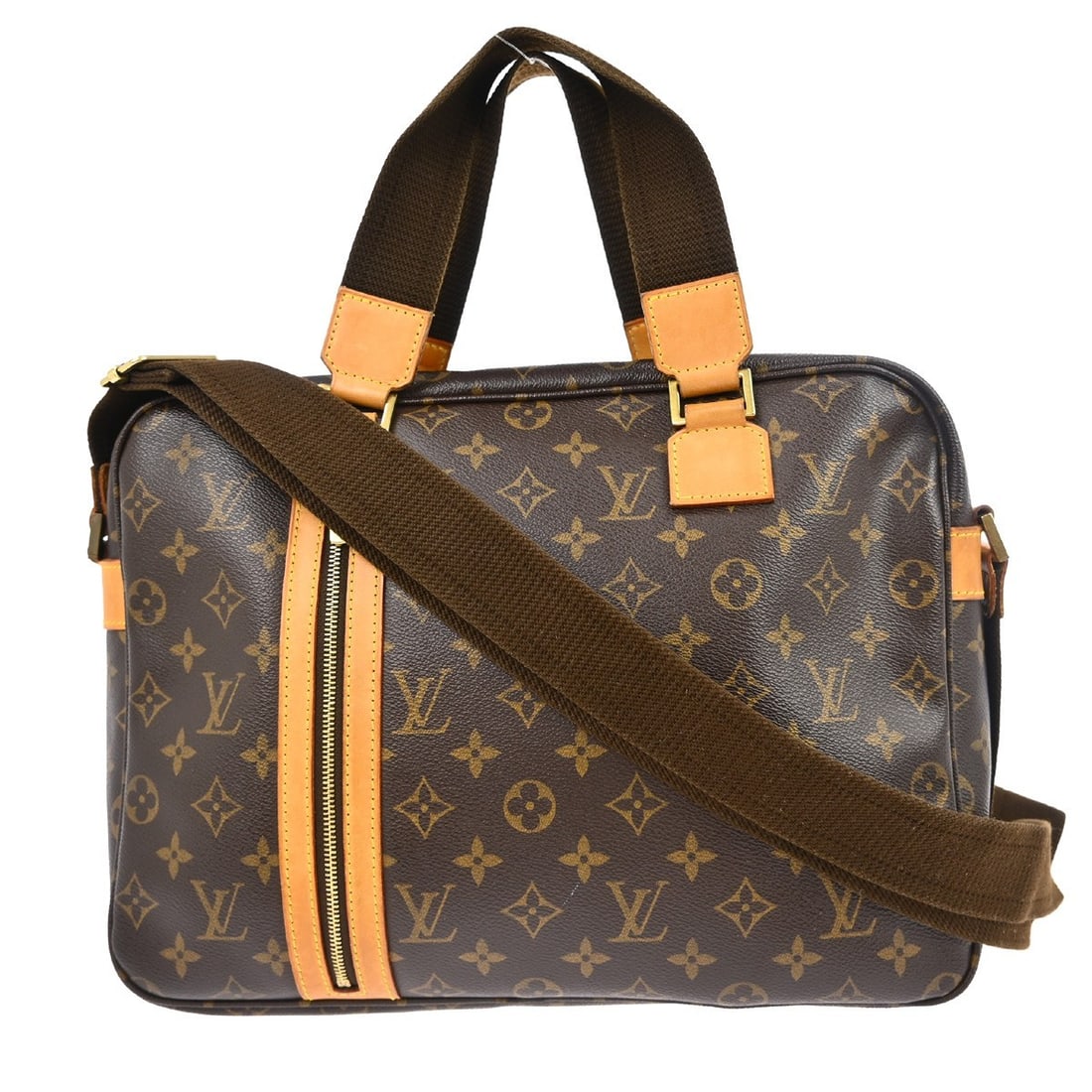 Louis Vuitton Sac Bosphore Unisex Brown Canvas Bag: Louis Vuitton Sac Bosphore Unisex Brown Canvas Bag Louis Vuitton Sac Bosphore in brown monogram canvas. This unisex bag is made in Spain and remains in good condition, showing light wear and light scr
