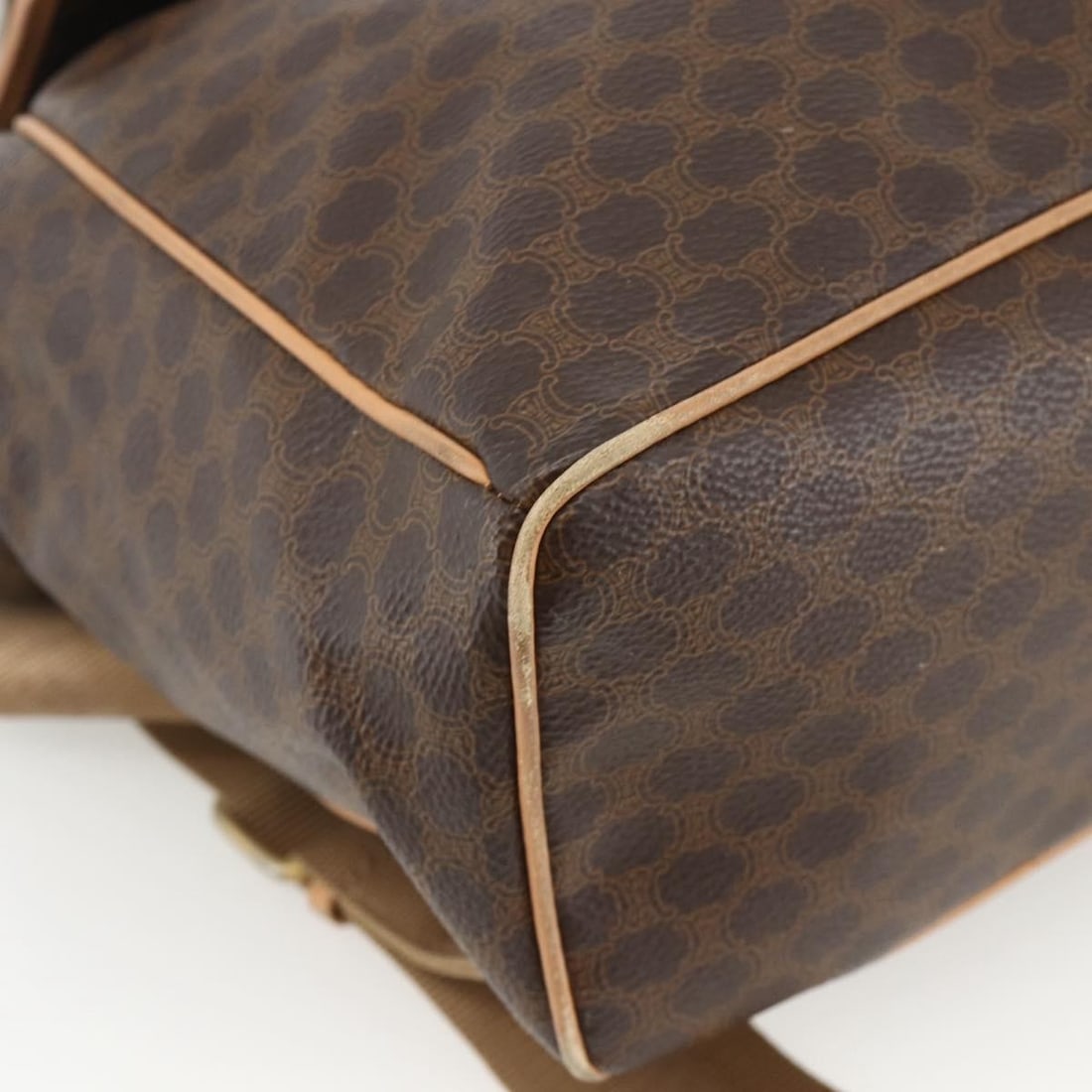 Celine Macadam coated canvas drawstring flap backpack - 10