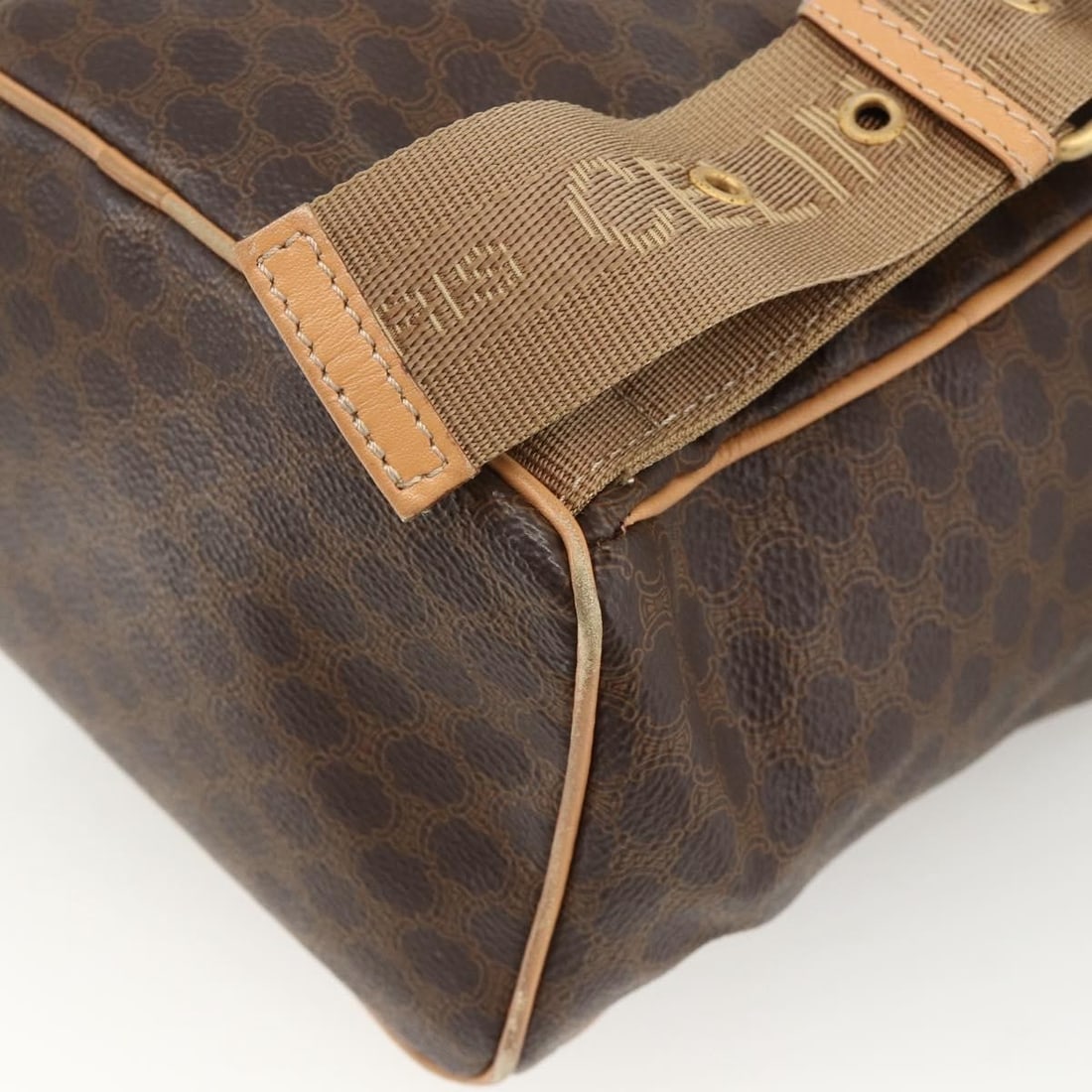 Celine Macadam coated canvas drawstring flap backpack - 11