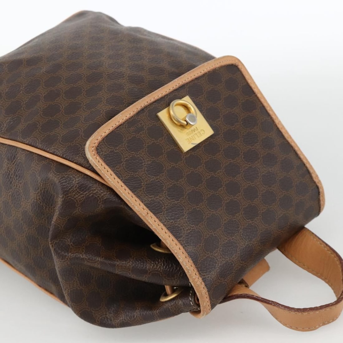 Celine Macadam coated canvas drawstring flap backpack - 17