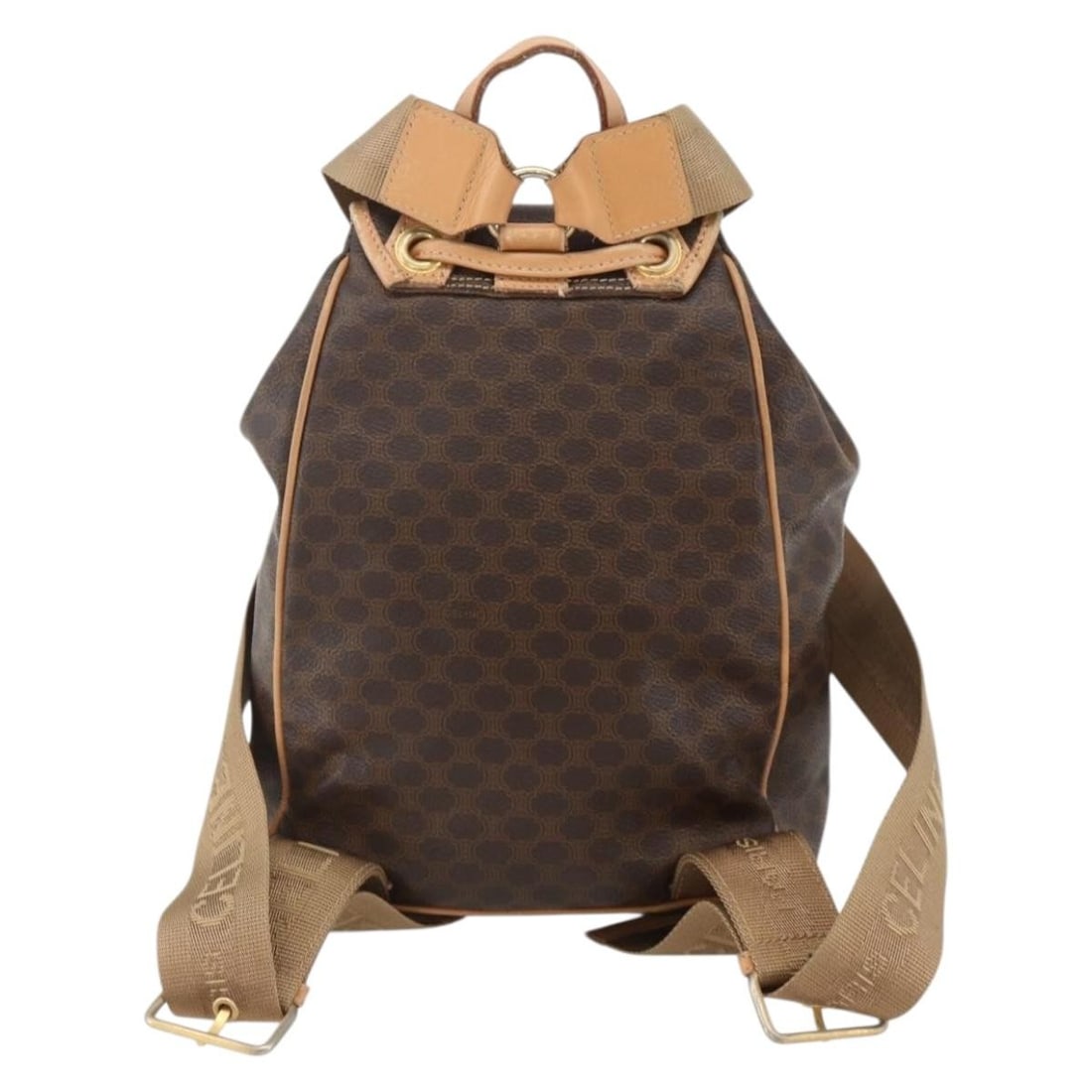 Celine Macadam coated canvas drawstring flap backpack - 2