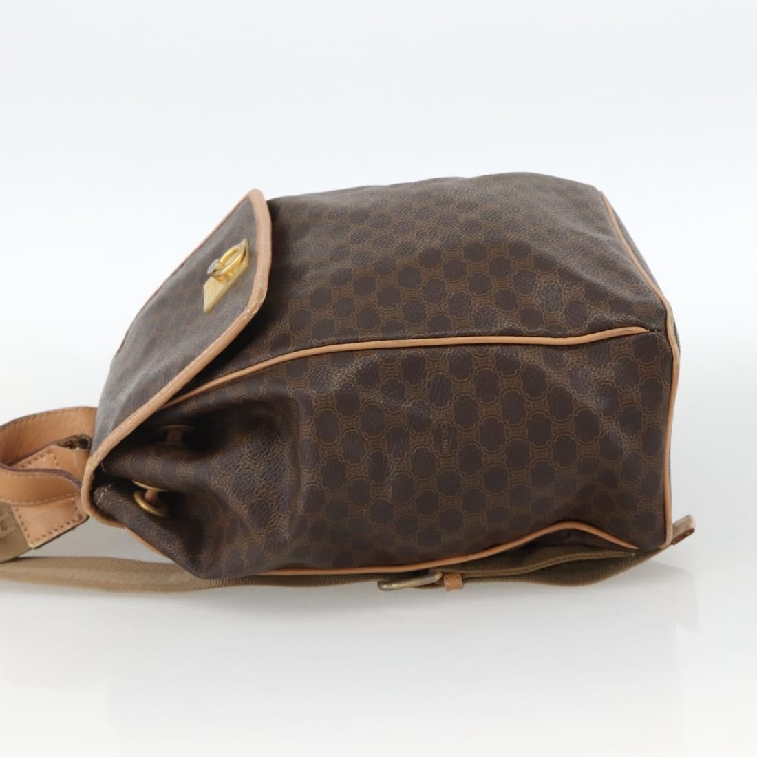 Celine Macadam coated canvas drawstring flap backpack - 3