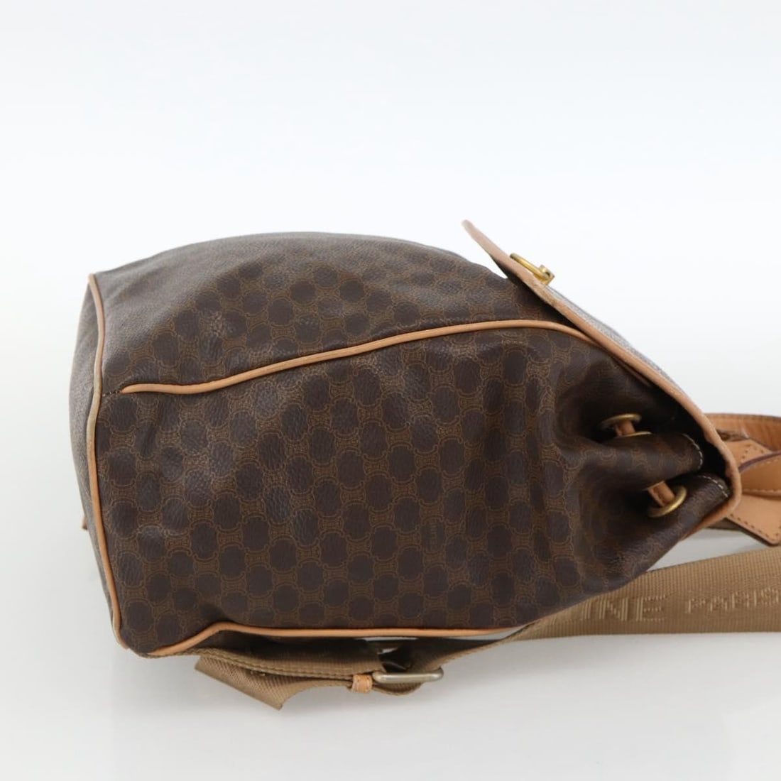 Celine Macadam coated canvas drawstring flap backpack - 4