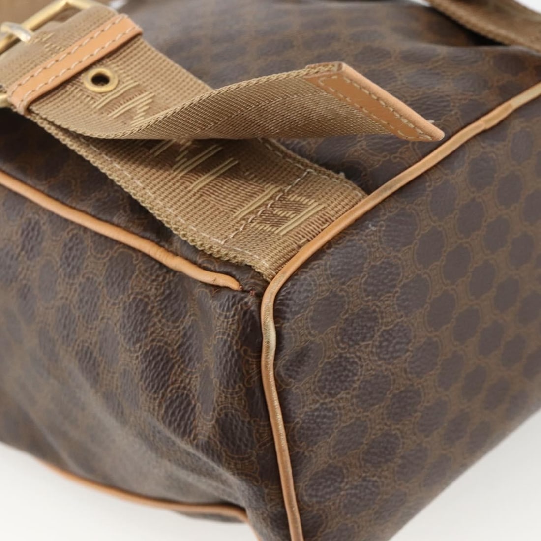 Celine Macadam coated canvas drawstring flap backpack - 8