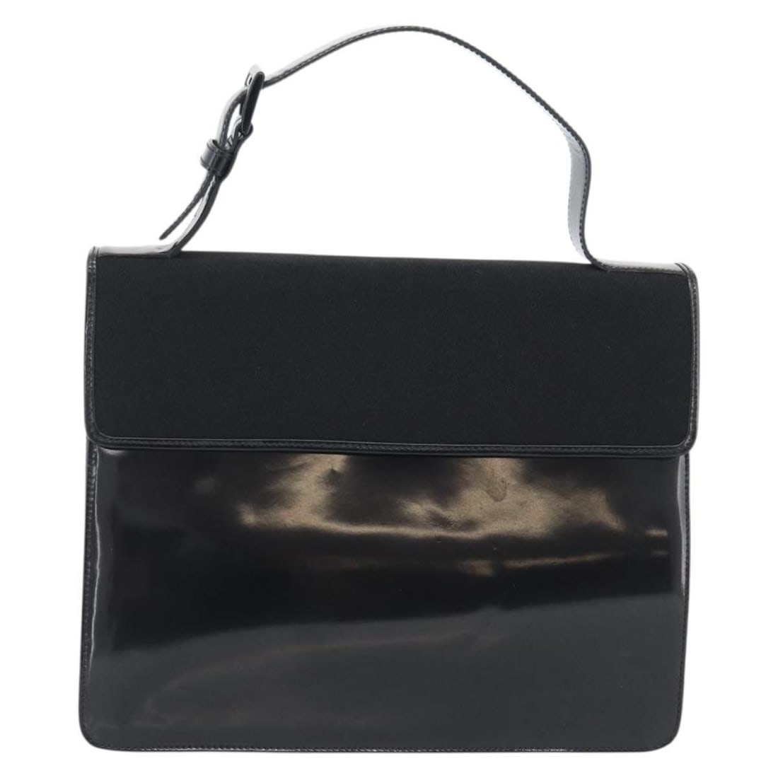 Prada Vintage black patent leather handbag (1 of 18)
