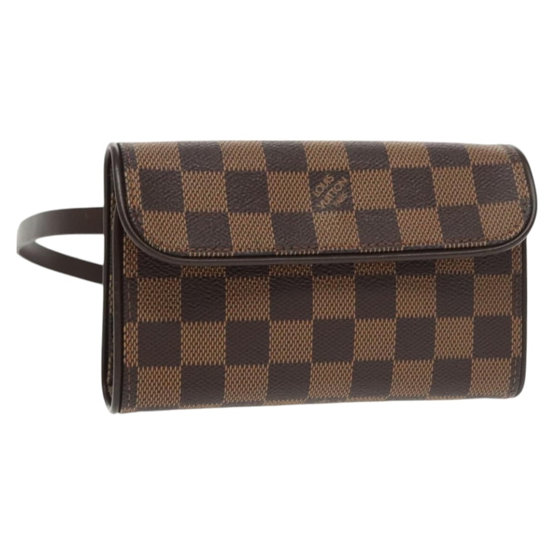 Louis Vuitton N51856 Pochette Florentine Damier Ebene Waist Bag: Louis Vuitton N51856 Pochette Florentine Damier Ebene Waist Bag Louis Vuitton Pochette Florentine waist bag in Damier Ebene canvas. This women's bag includes a dust bag and shoulder strap. Condition i
