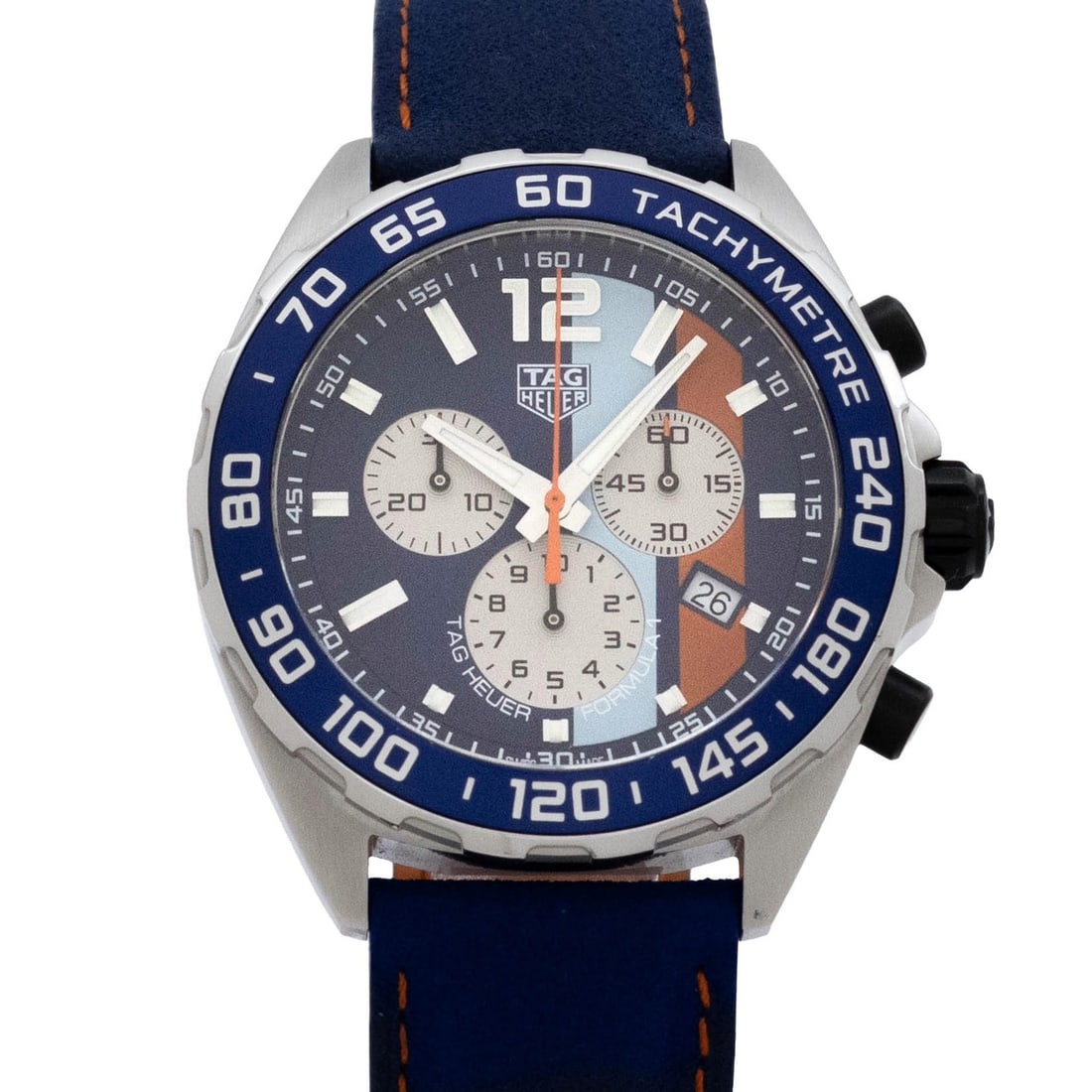 TAG Heuer CAZ101N Formula 1 mens quartz wristwatch with box: TAG Heuer CAZ101N Formula 1 mens quartz wristwatch with box Pre-owned TAG Heuer Formula 1 men's quartz wristwatch with a blue dial and reference CAZ101N. The watch presents very well overall, with the