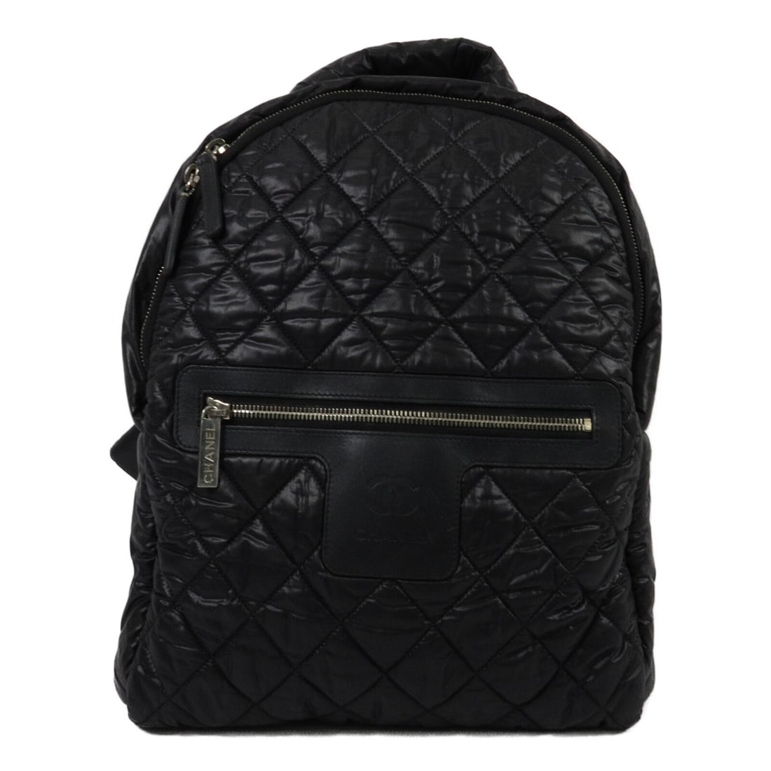 CHANEL Coco Cocoon Nylon Rucksack Backpack Black CC SHW (1 of 15)
