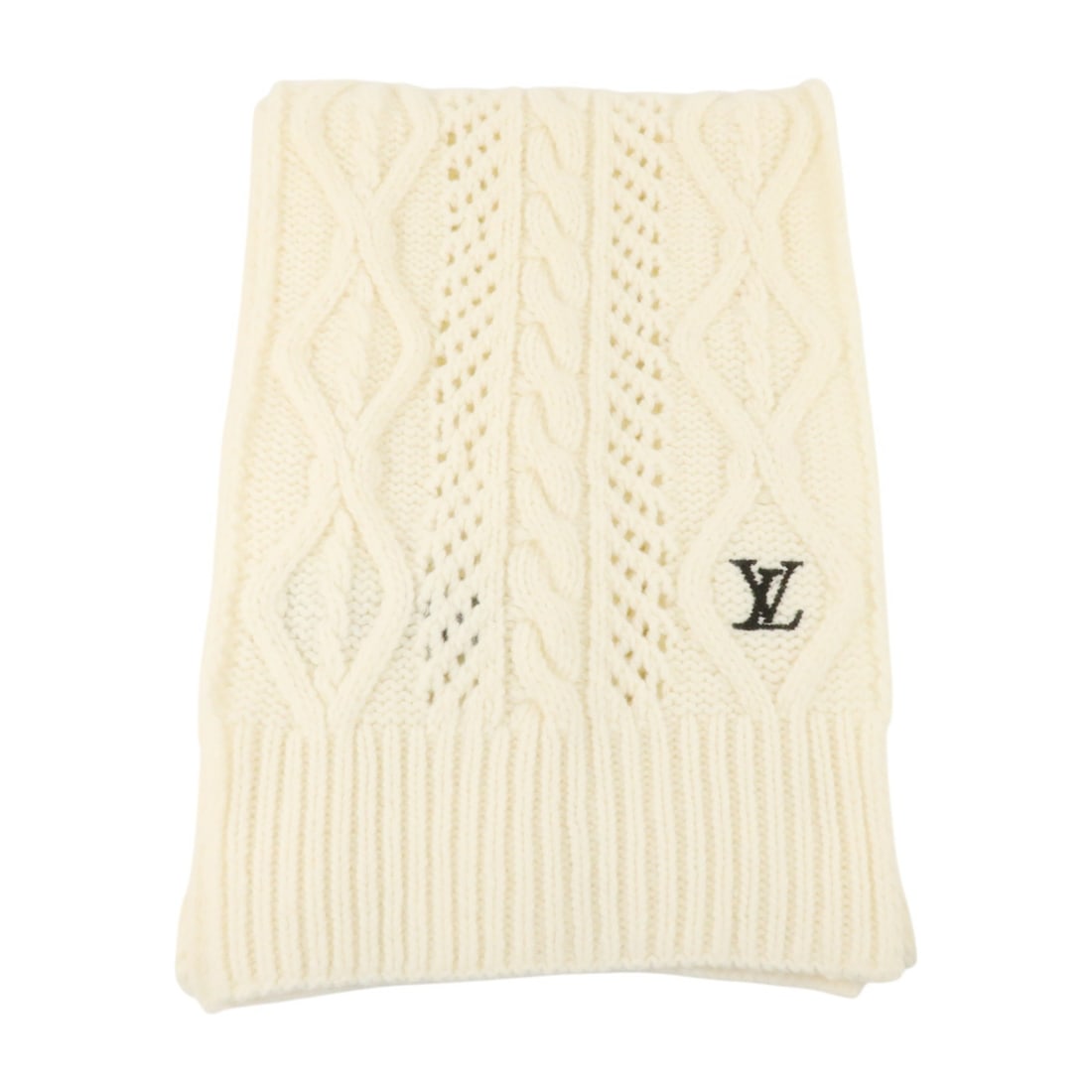 Louis Vuitton M97261 LV Holiday Wool Scarf White (1 of 11)