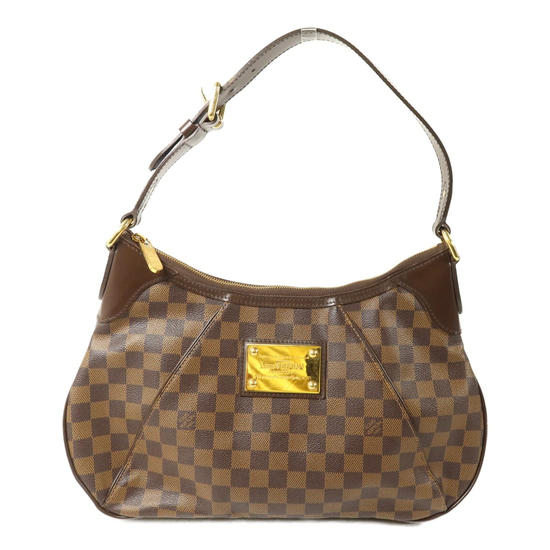 Louis Vuitton Thames PM N48180 Damier Ebene Shoulder Bag Brown (1 of 15)