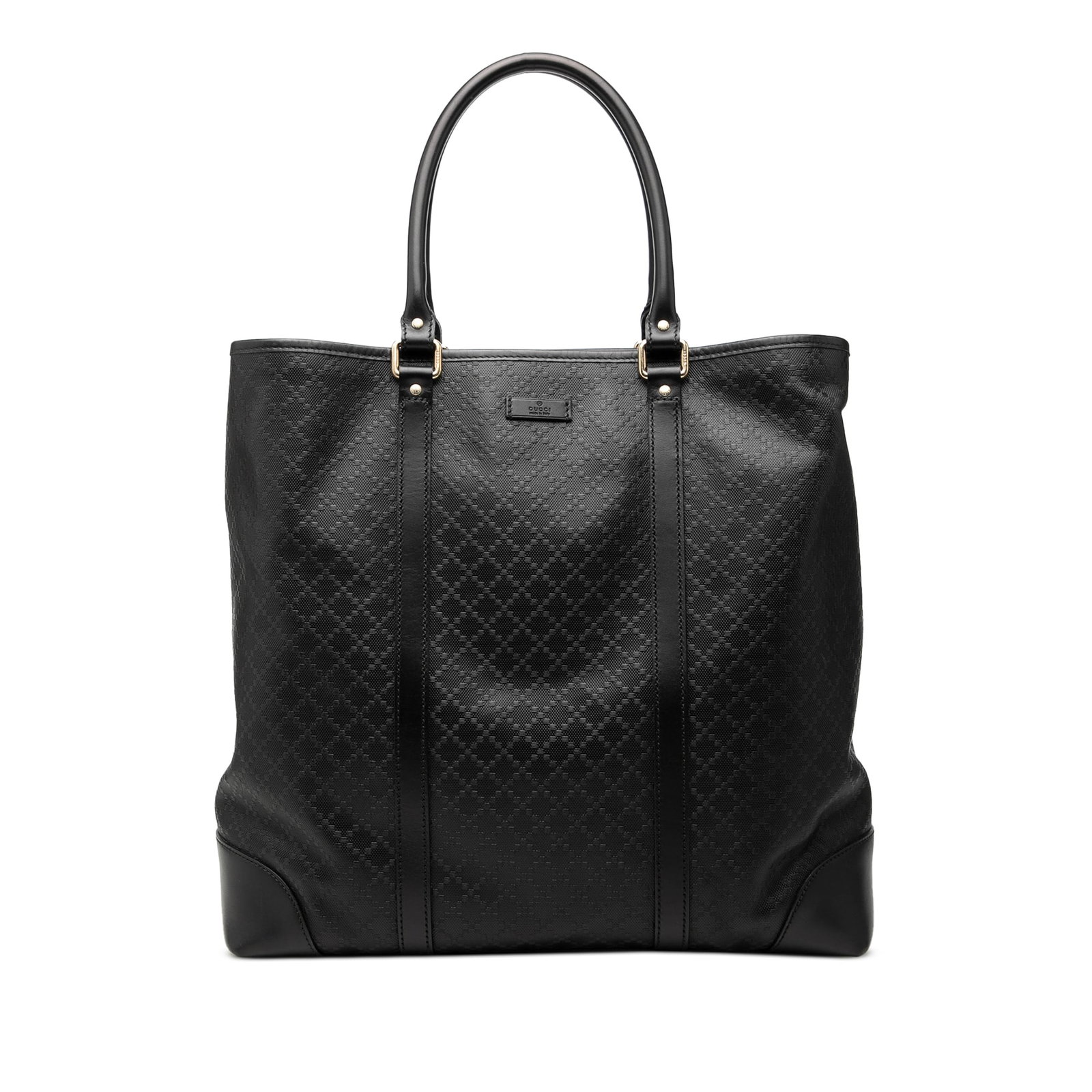 Gucci Hilary Lux Joy Vertical Tote in Black Diamante Calfskin (1 of 8)
